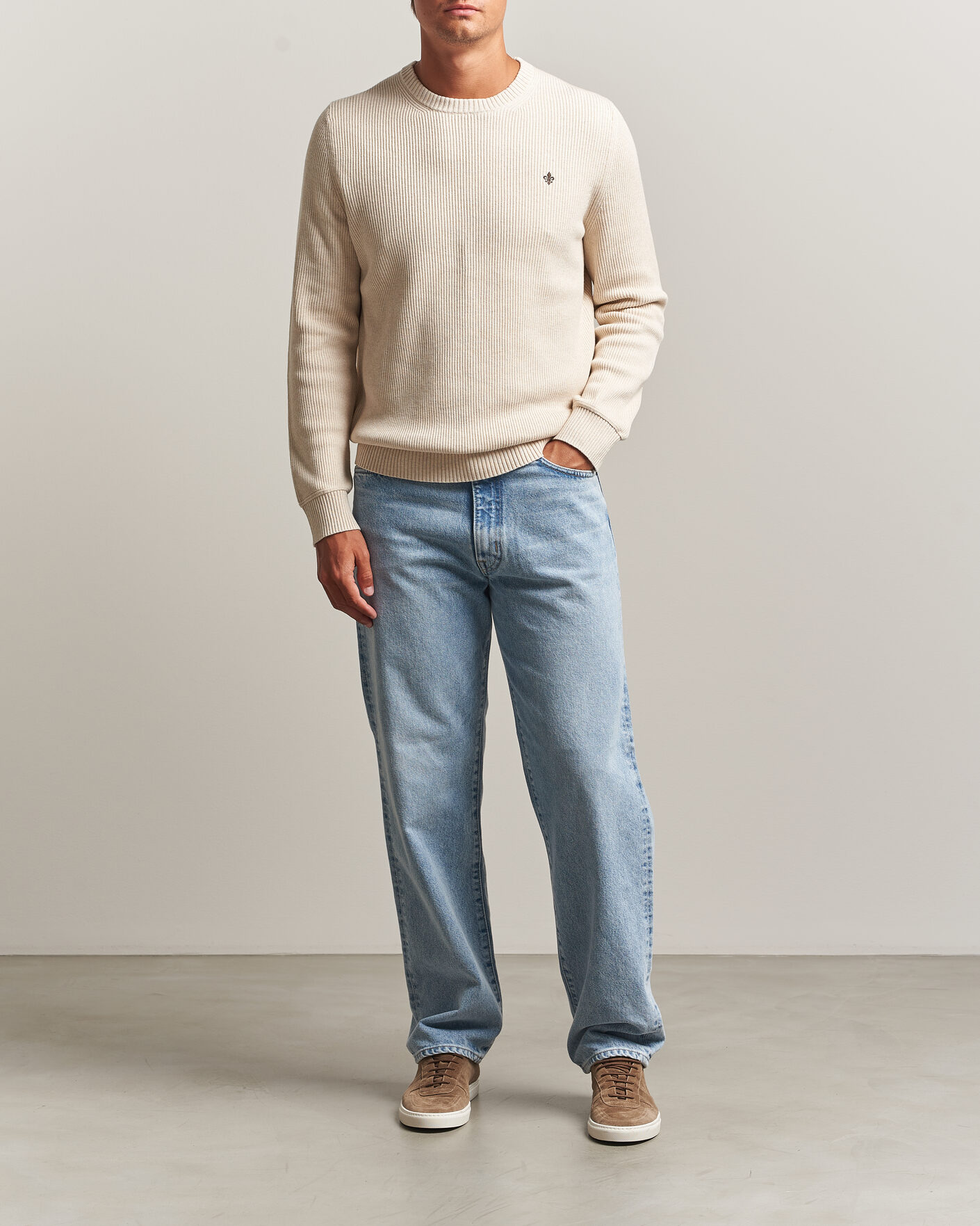 Mies | Puserot | Morris | Colin O-Neck Khaki