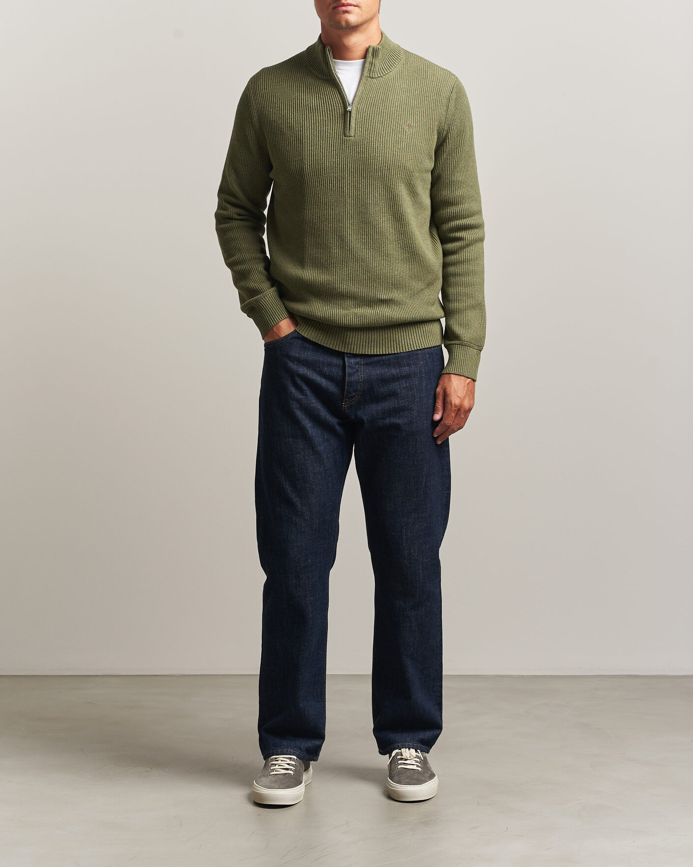 Mies | Puserot | Morris | Colin Half Zip Olive