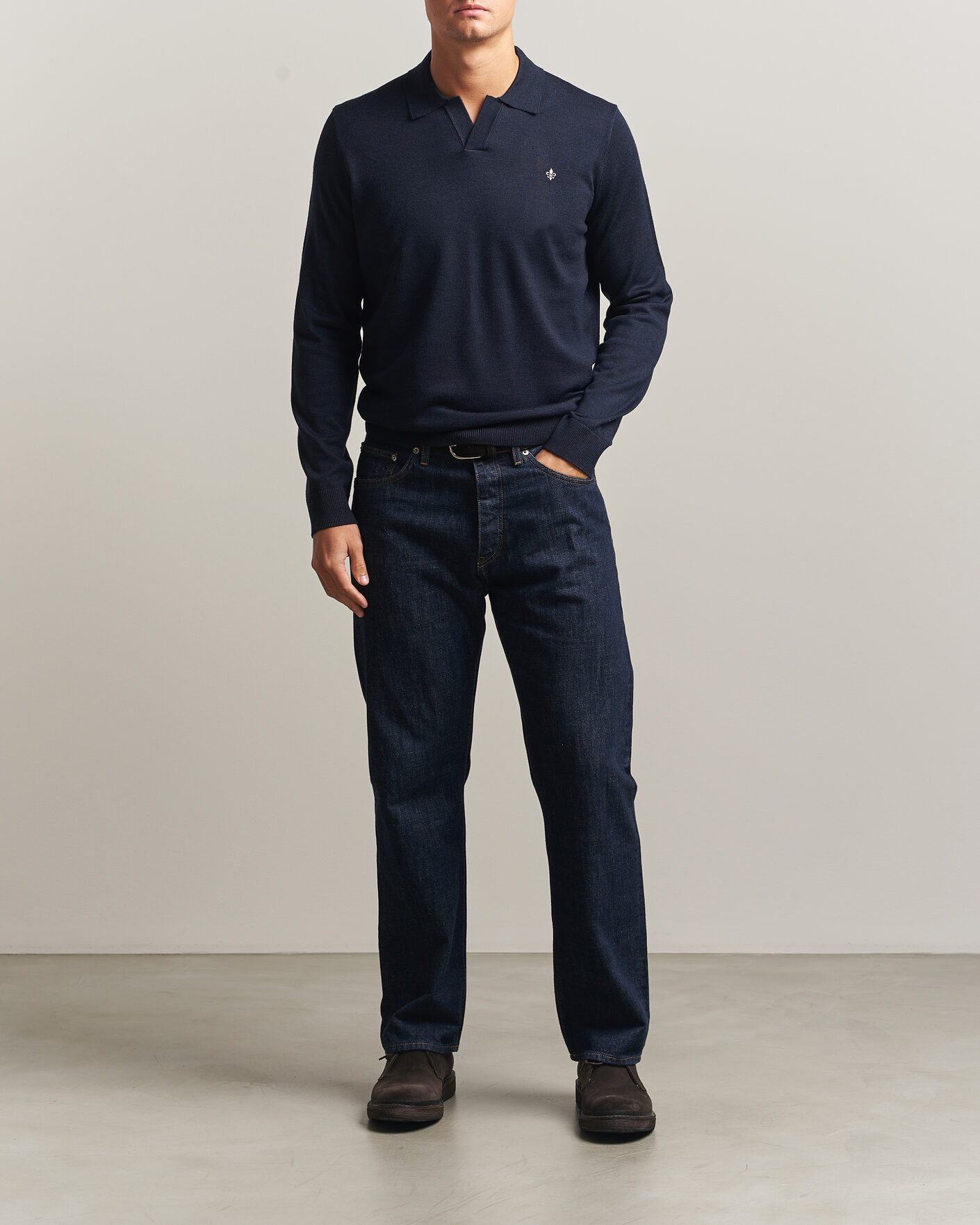 Mies | Puserot | Morris | Merino Resort Polo Navy