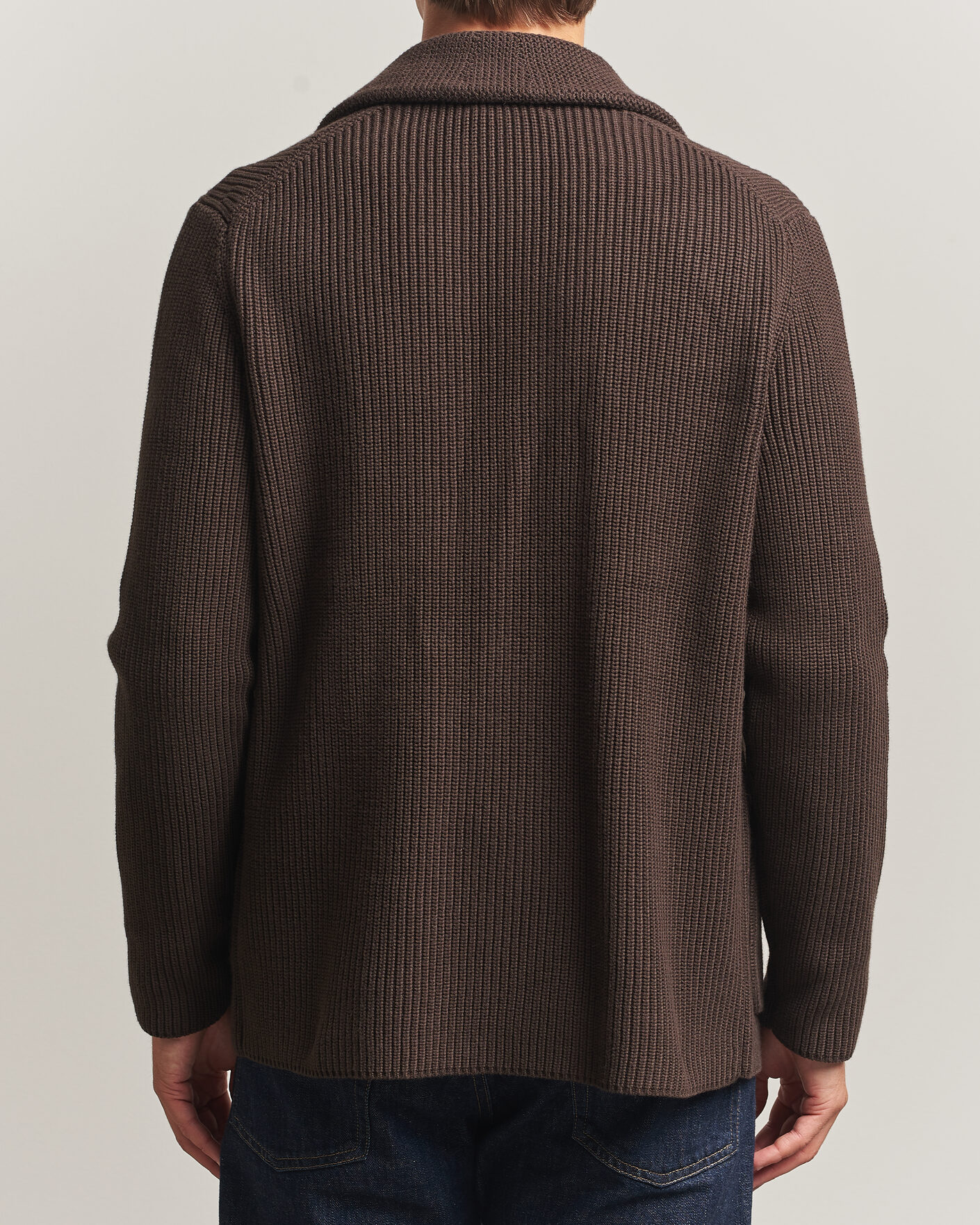 Mies | Puserot | Morris | Brayden DB Shawl Cardigan Brown