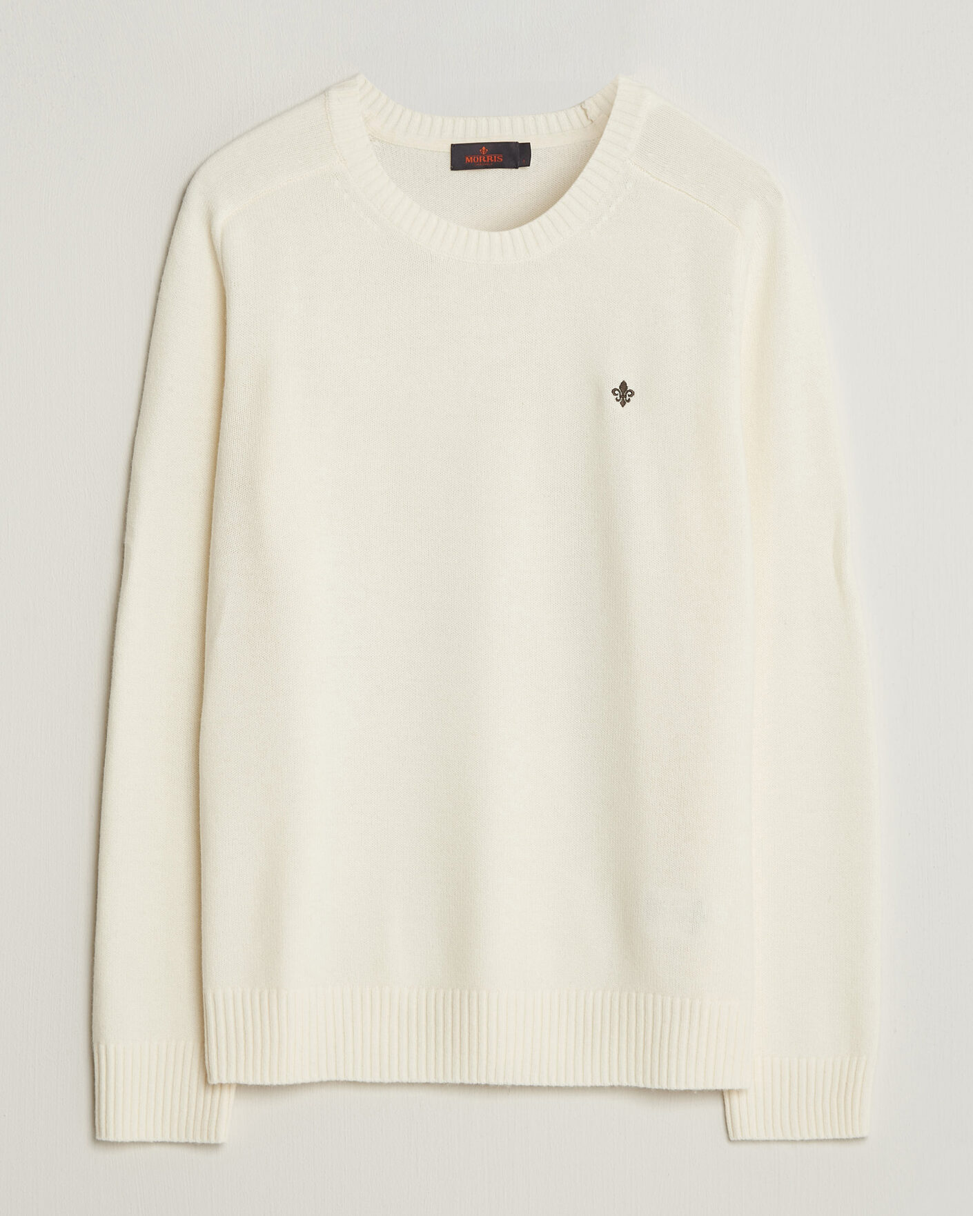 Mies | Puserot | Morris | Hertford Lambswool Crew Neck Off White
