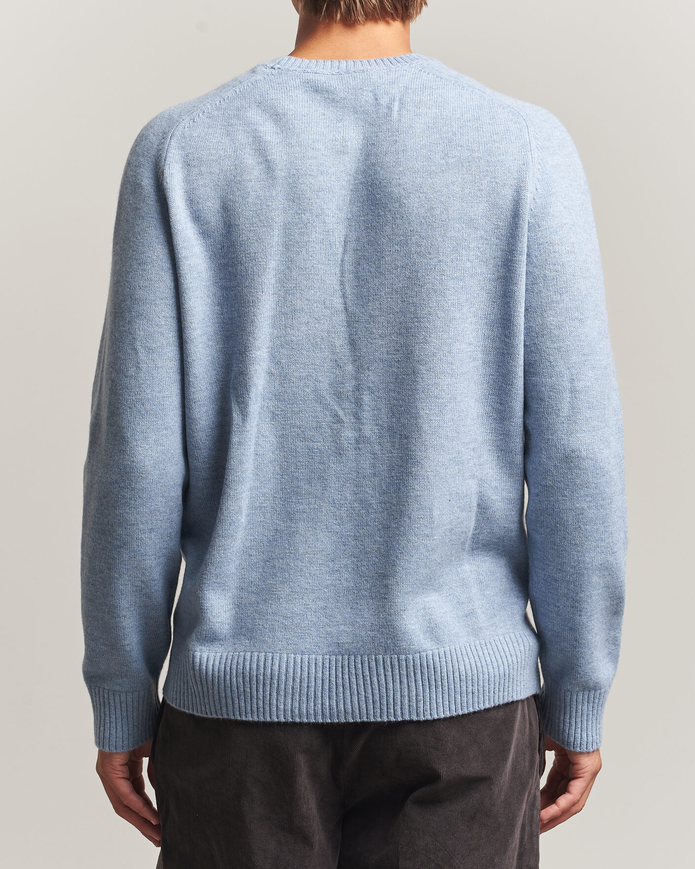 Mies | Puserot | Morris | Hertford Lambswool Crew Neck Blue