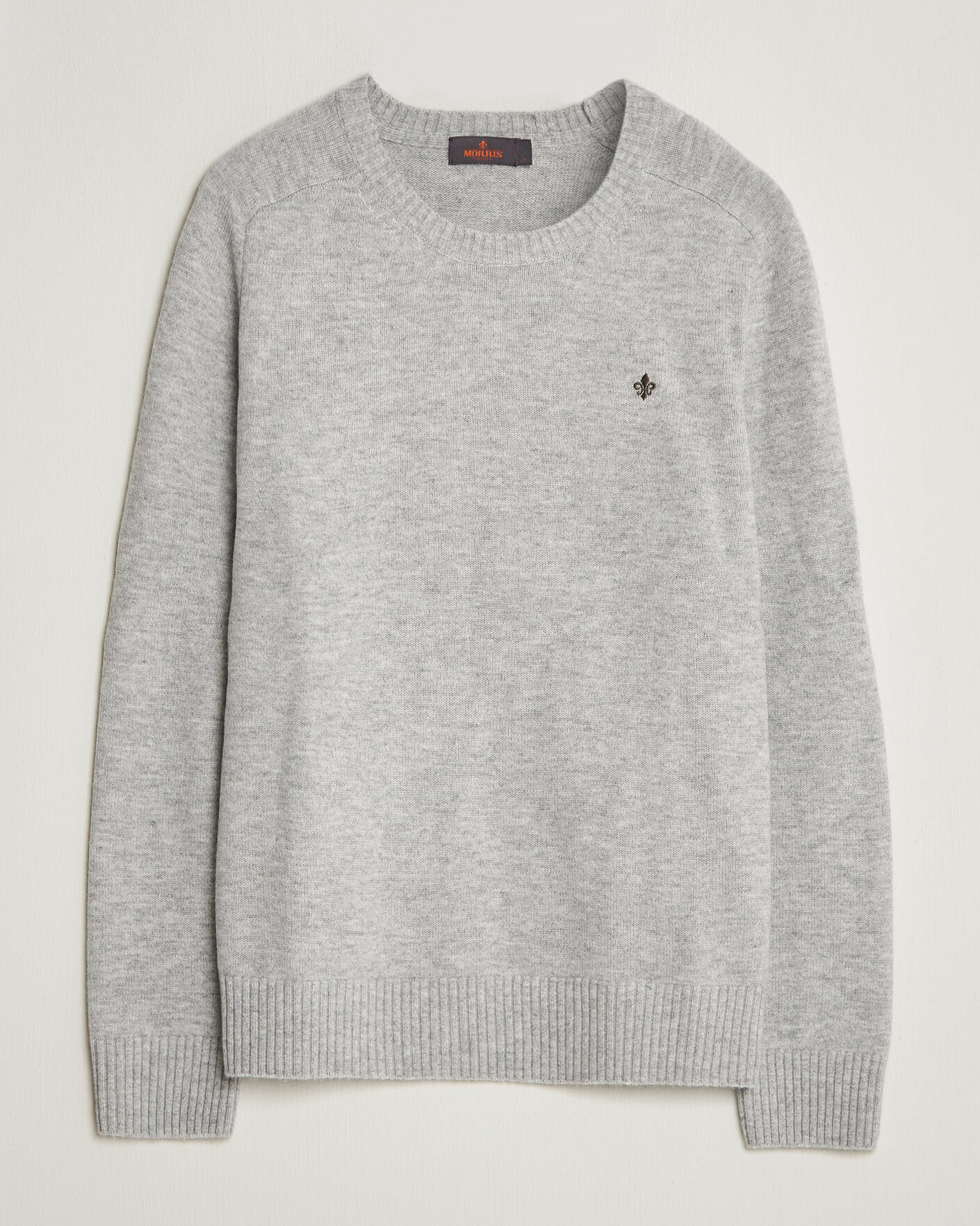 Mies | Puserot | Morris | Hertford Lambswool Crew Neck Grey