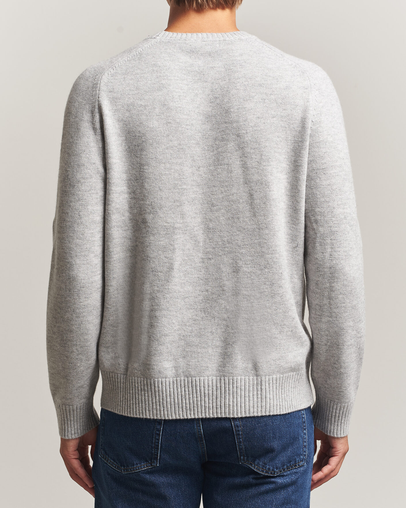 Mies | Puserot | Morris | Hertford Lambswool Crew Neck Grey