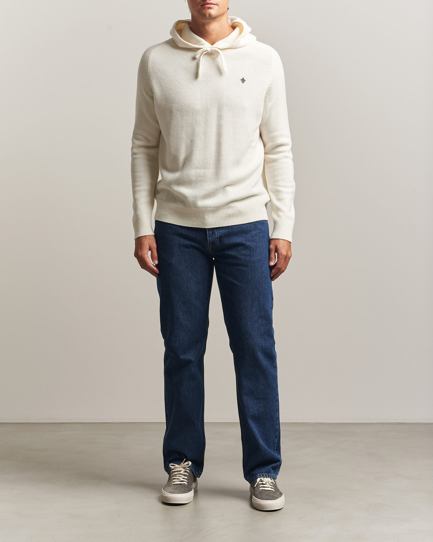 Mies | Puserot | Morris | Hertford Lambswool Hoodie Off White