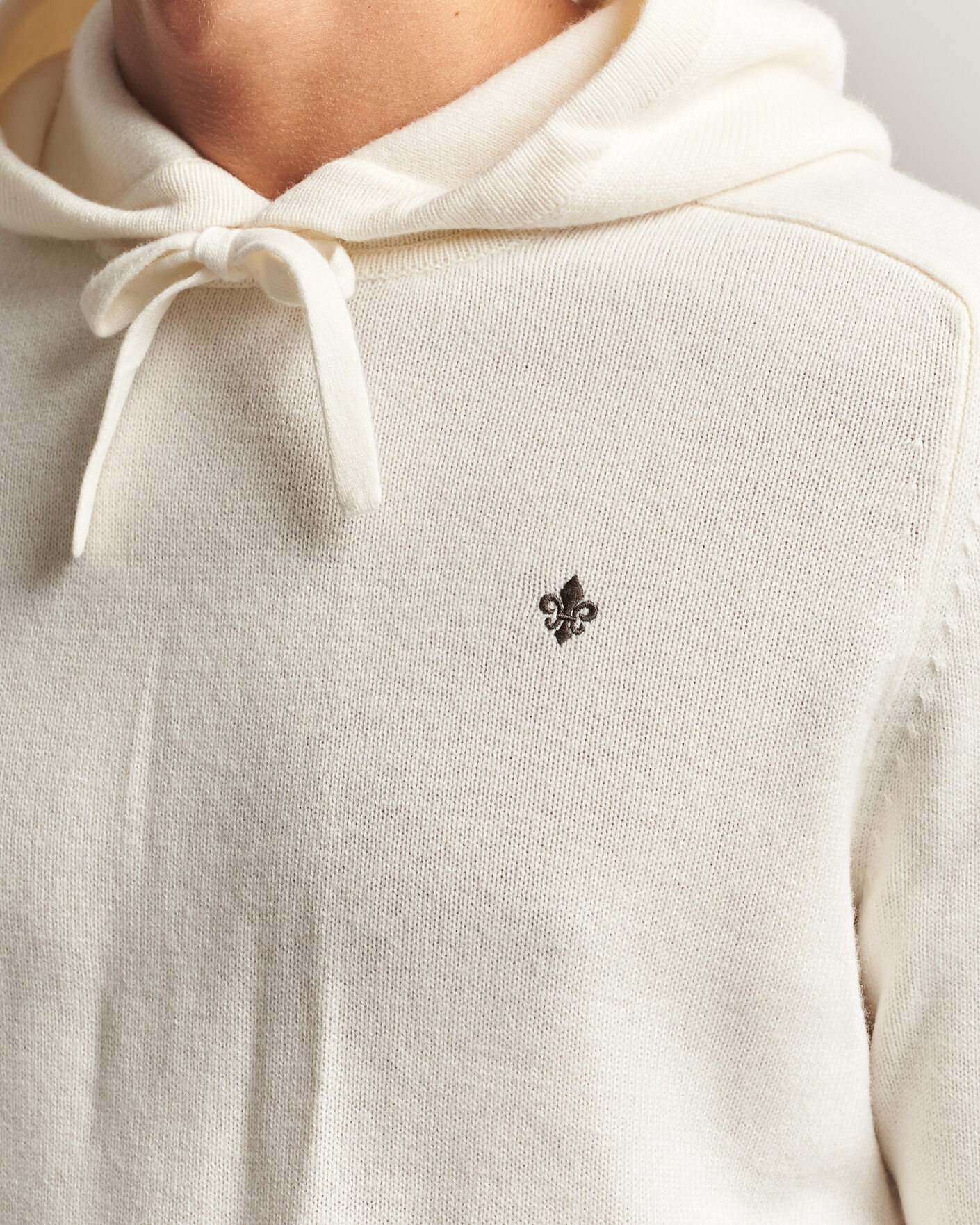 Mies | Puserot | Morris | Hertford Lambswool Hoodie Off White