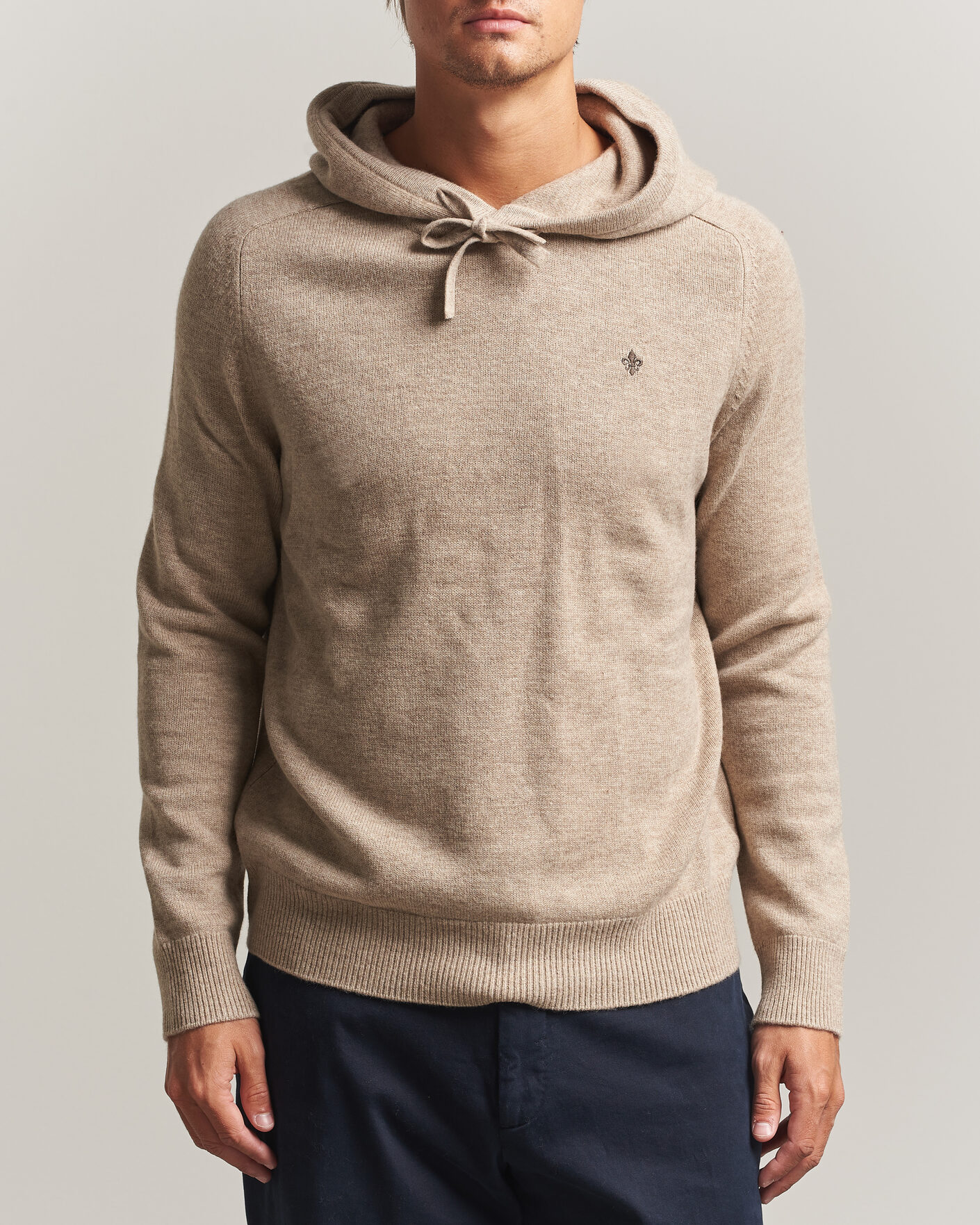Mies | Puserot | Morris | Hertford Lambswool Hoodie Khaki
