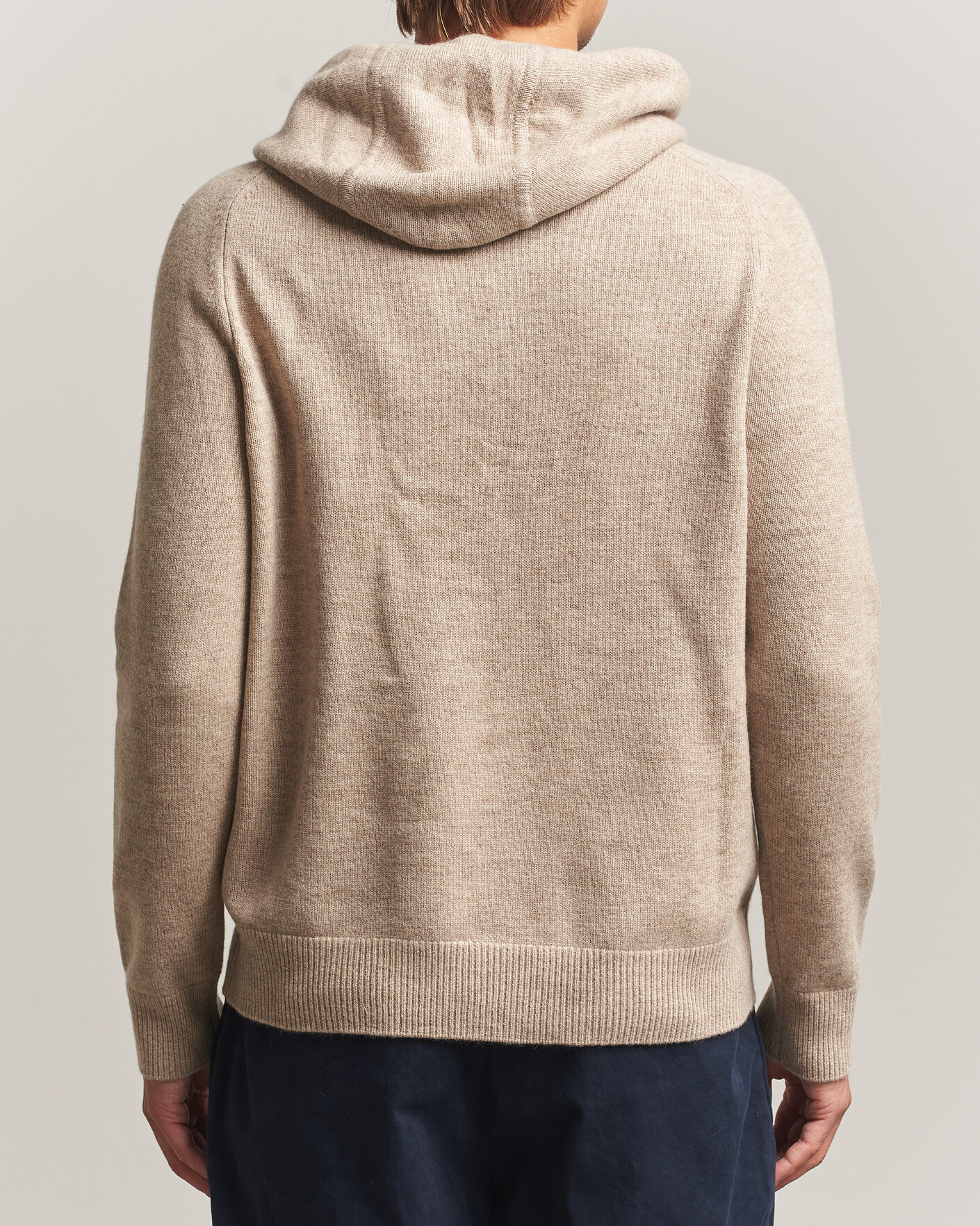 Mies | Puserot | Morris | Hertford Lambswool Hoodie Khaki