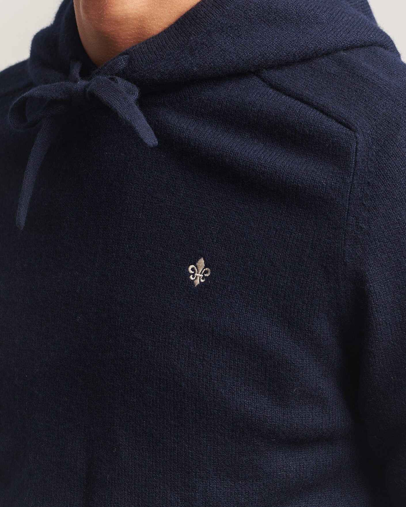Mies | Puserot | Morris | Hertford Lambswool Hoodie Navy