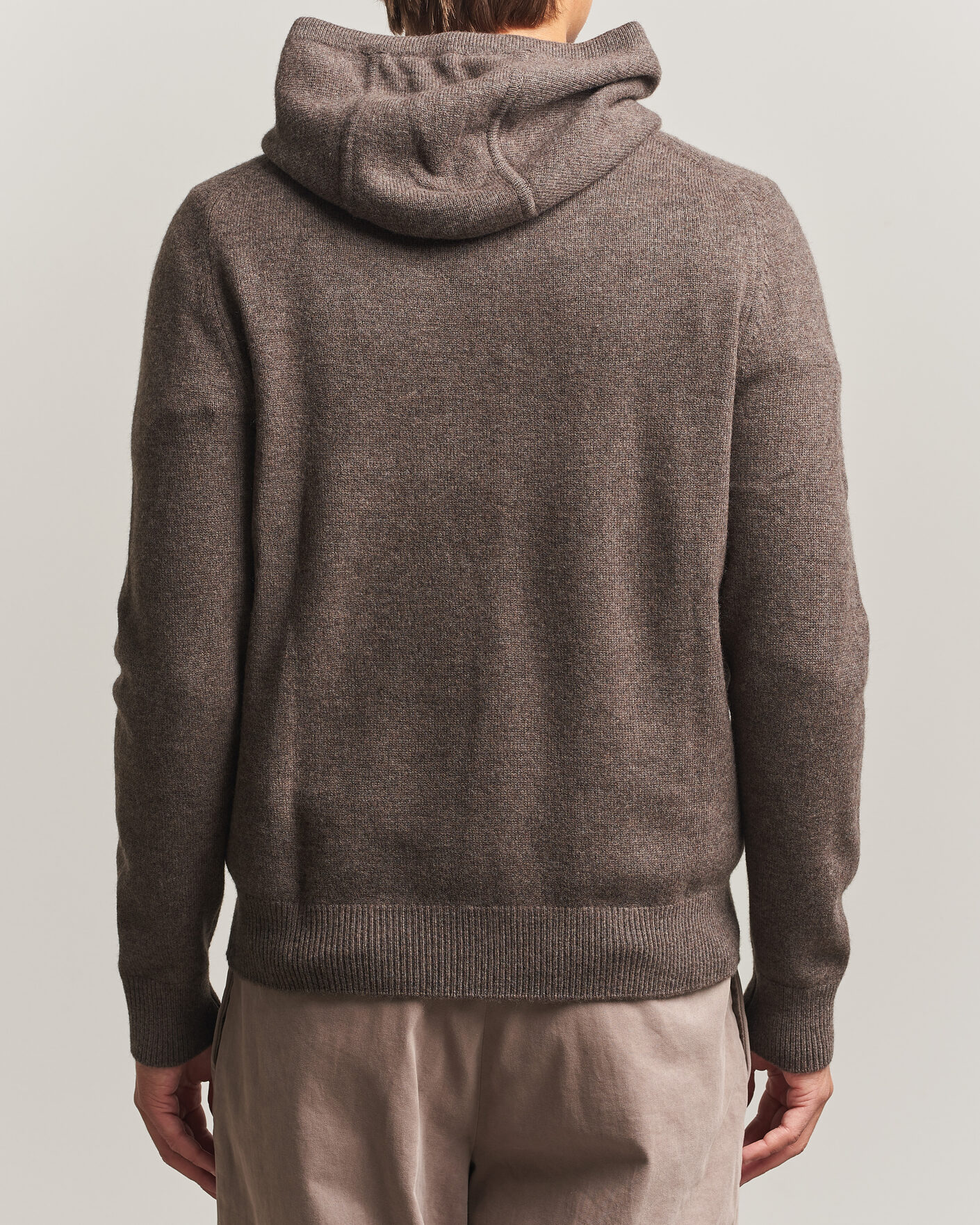 Mies | Puserot | Morris | Hertford Lambswool Hoodie Brown