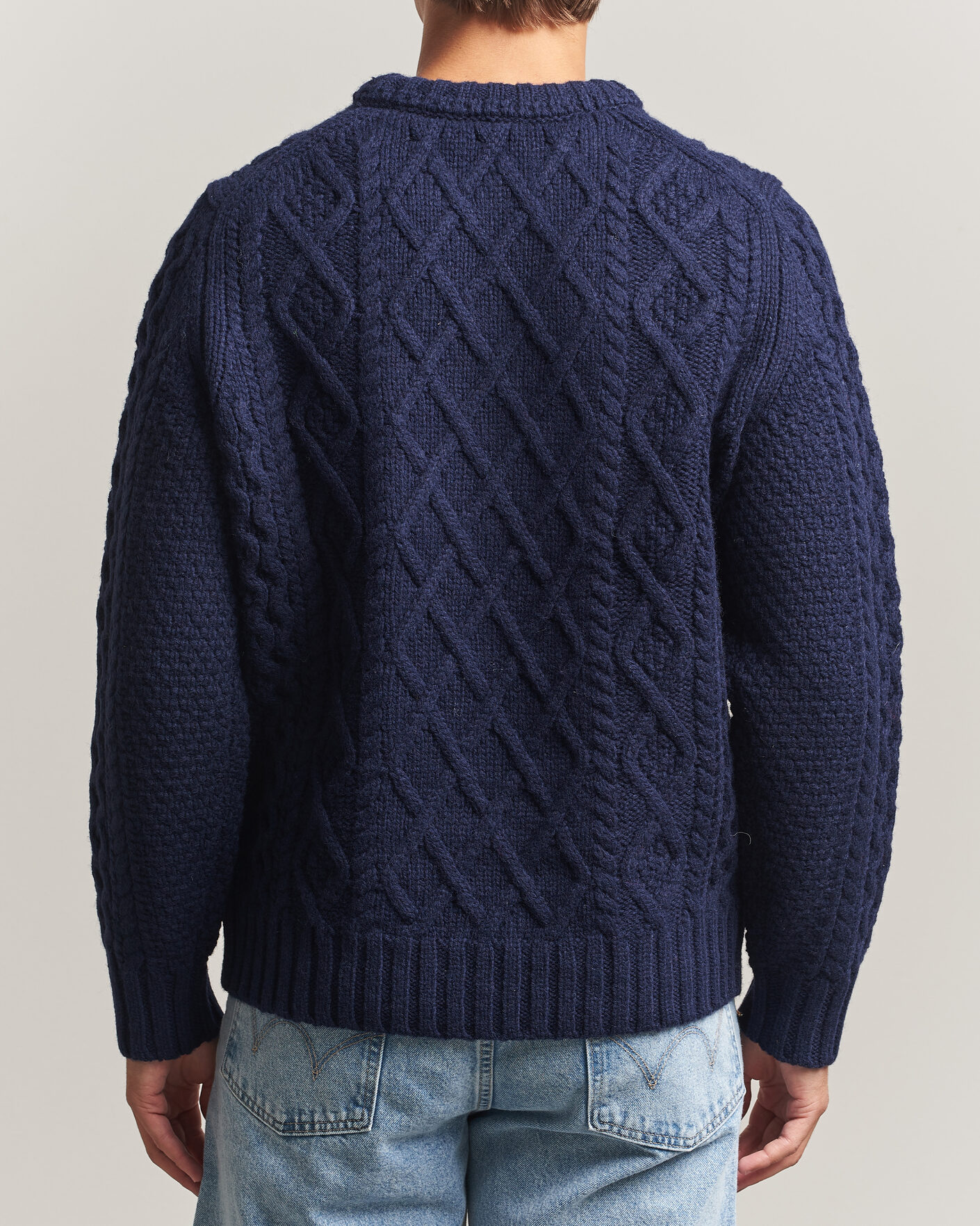 Mies | Puserot | Morris | Ramsey Cable Sweater Navy