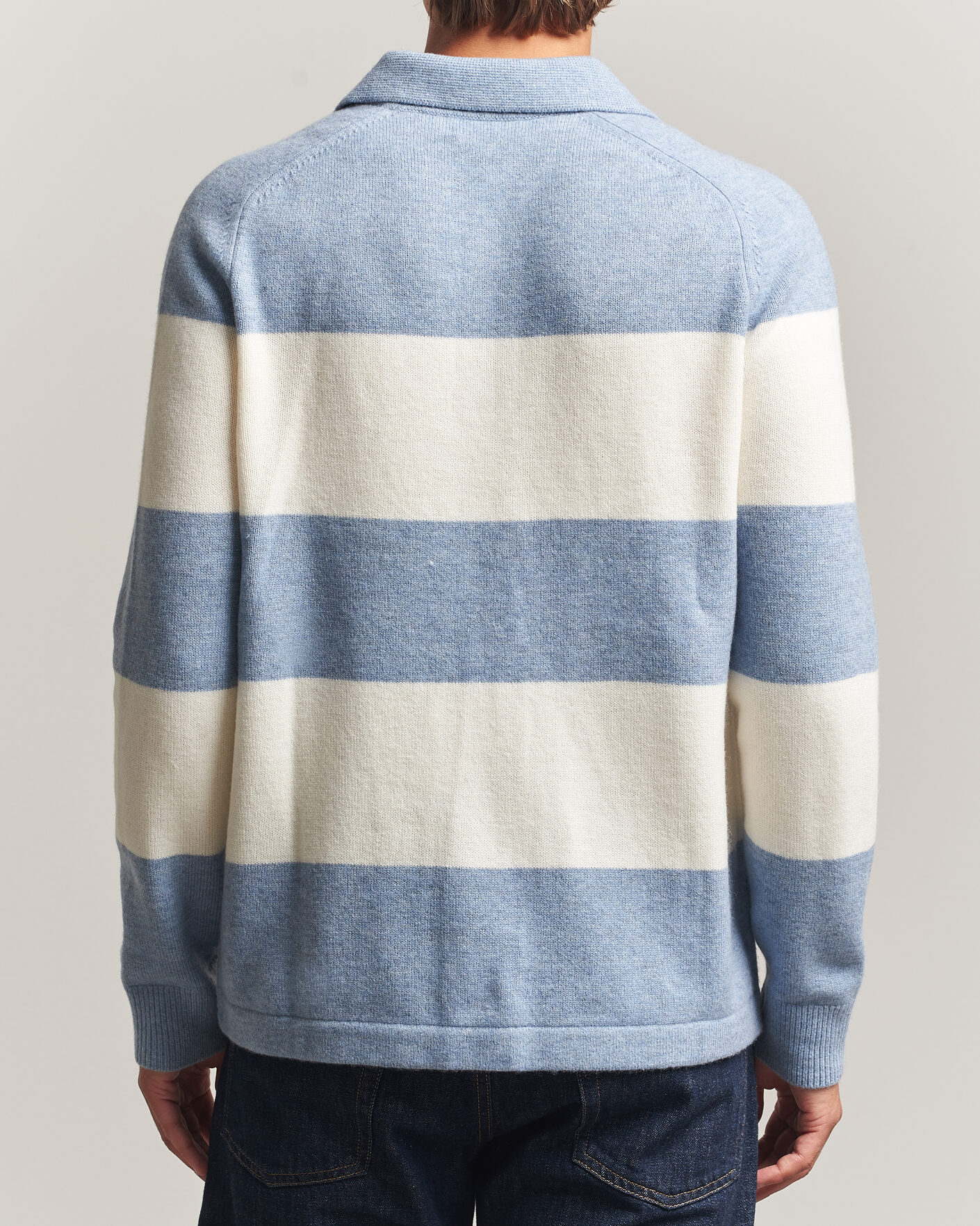 Mies | Puserot | Morris | Hertford Knitted Polo Blue