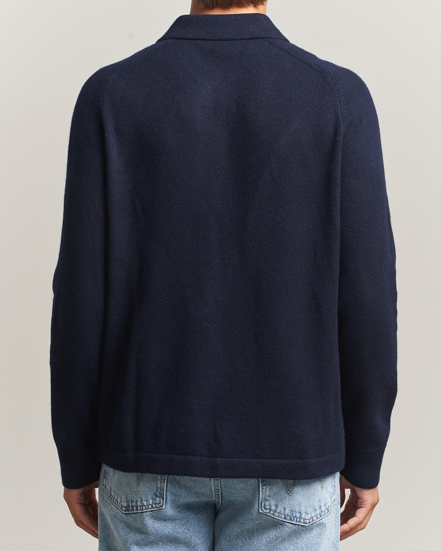 Mies | Puserot | Morris | Hetford Knitted Polo Navy
