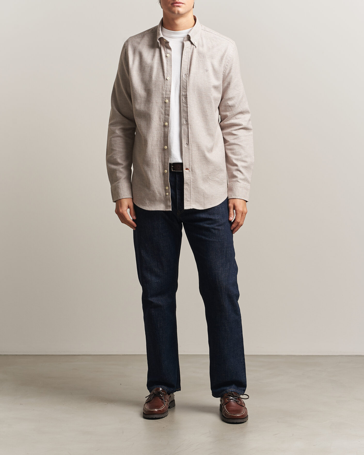 Mies | Kauluspaidat | Morris | Flannel Check Shirt Khaki