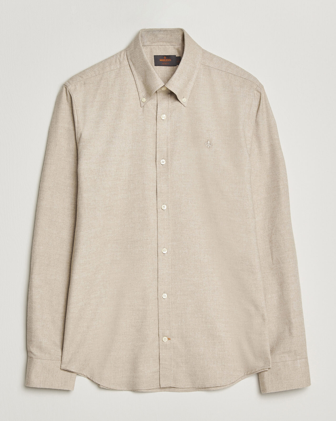 Mies | Kauluspaidat | Morris | Cashmere Twill Shirt Khaki