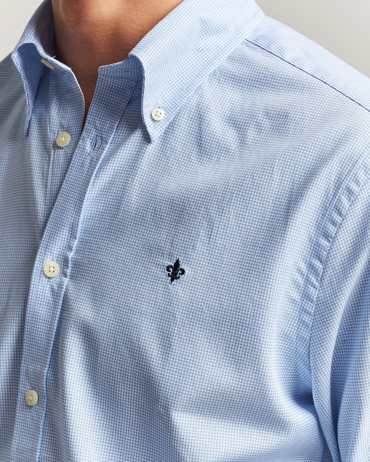 Mies | Kauluspaidat | Morris | Fine Oxford Shirt Light Blue