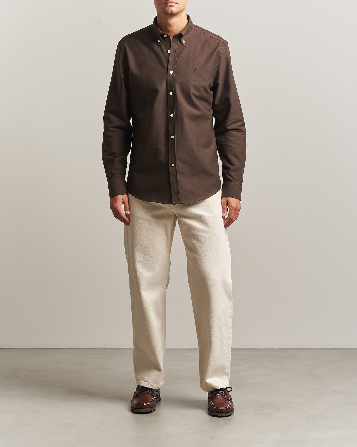 Mies | Kauluspaidat | Morris | Douglas Oxford Shirt Brown