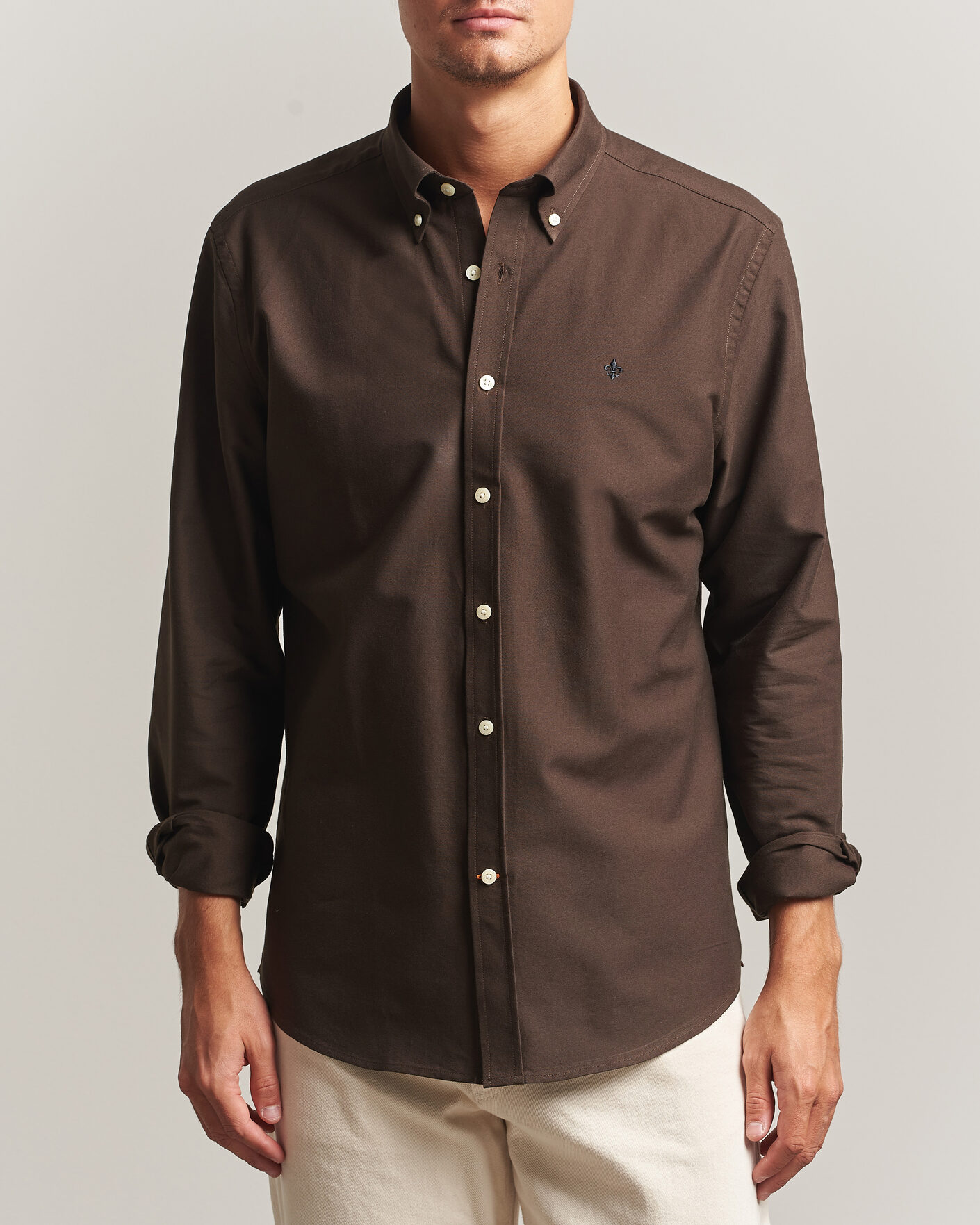 Mies | Kauluspaidat | Morris | Douglas Oxford Shirt Brown