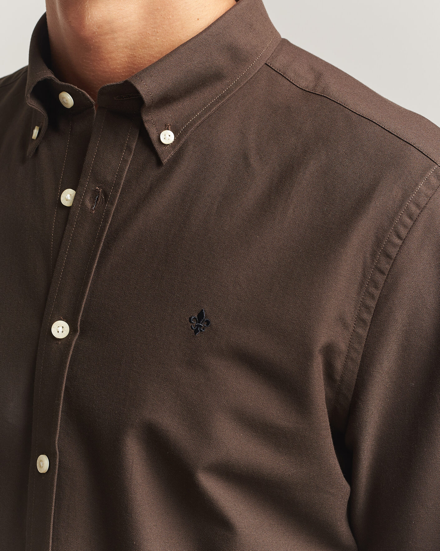 Mies | Kauluspaidat | Morris | Douglas Oxford Shirt Brown