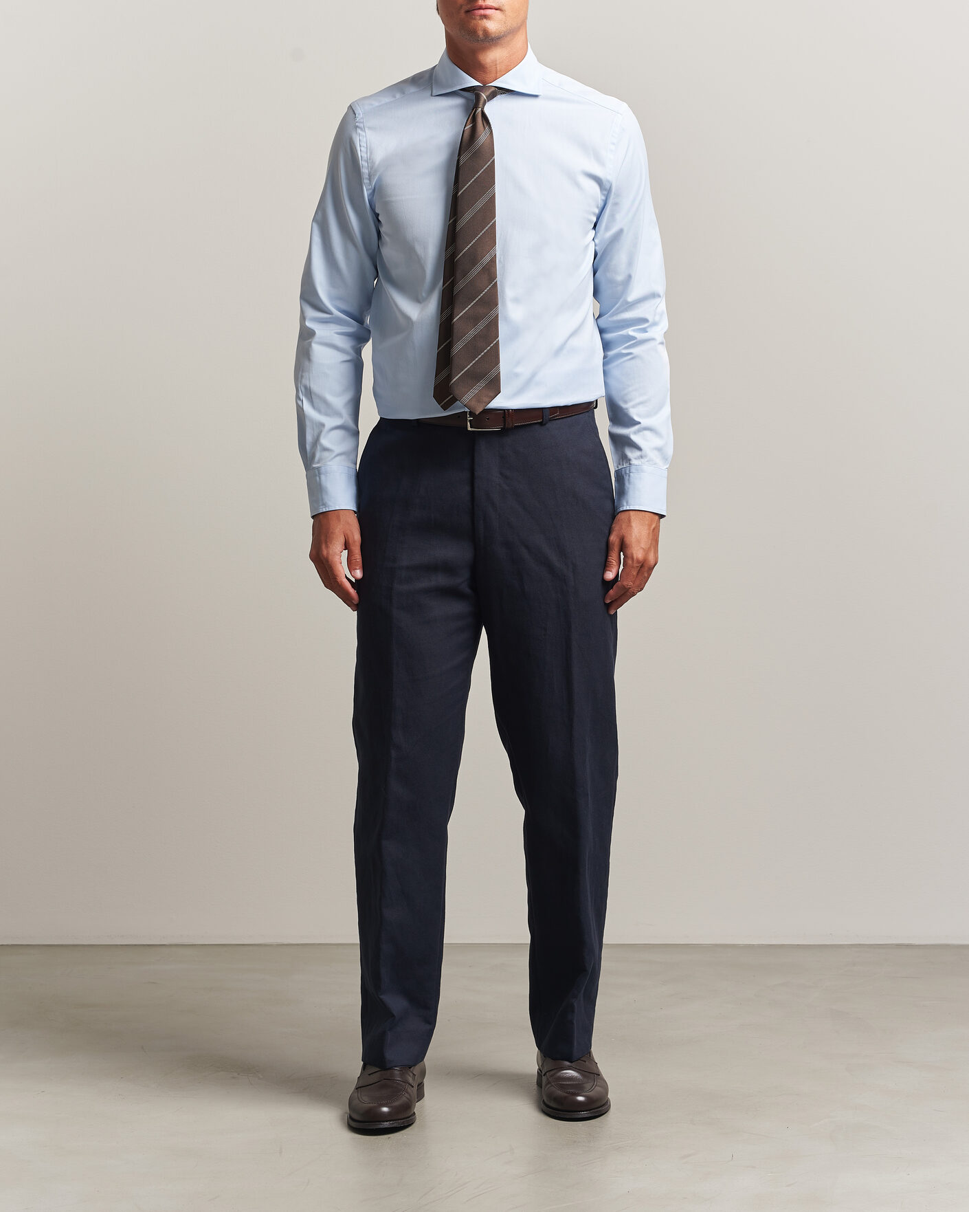 Mies | Kauluspaidat | Morris | Twill Shirt Light Blue