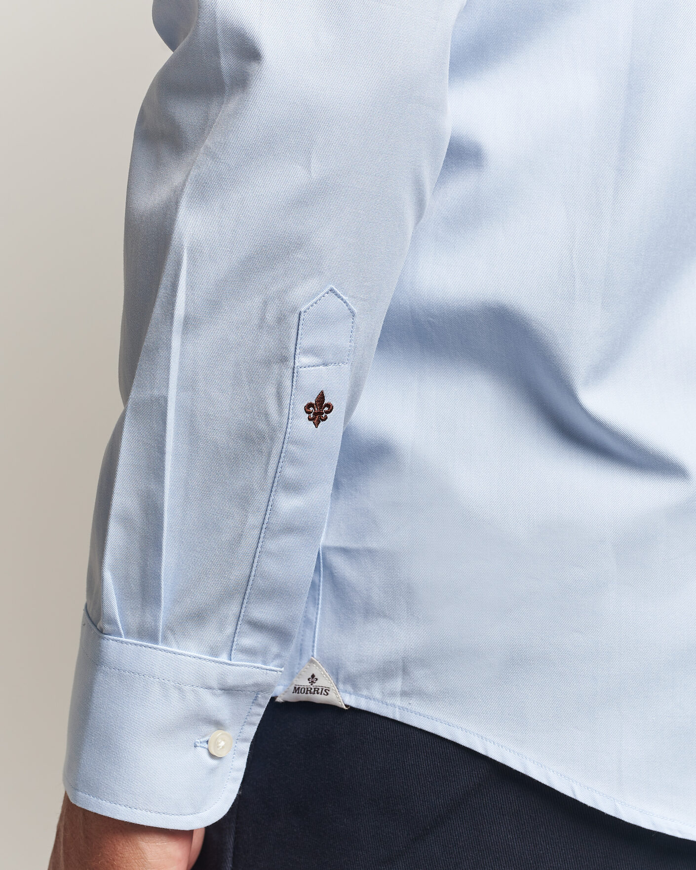 Mies | Kauluspaidat | Morris | Twill Shirt Light Blue
