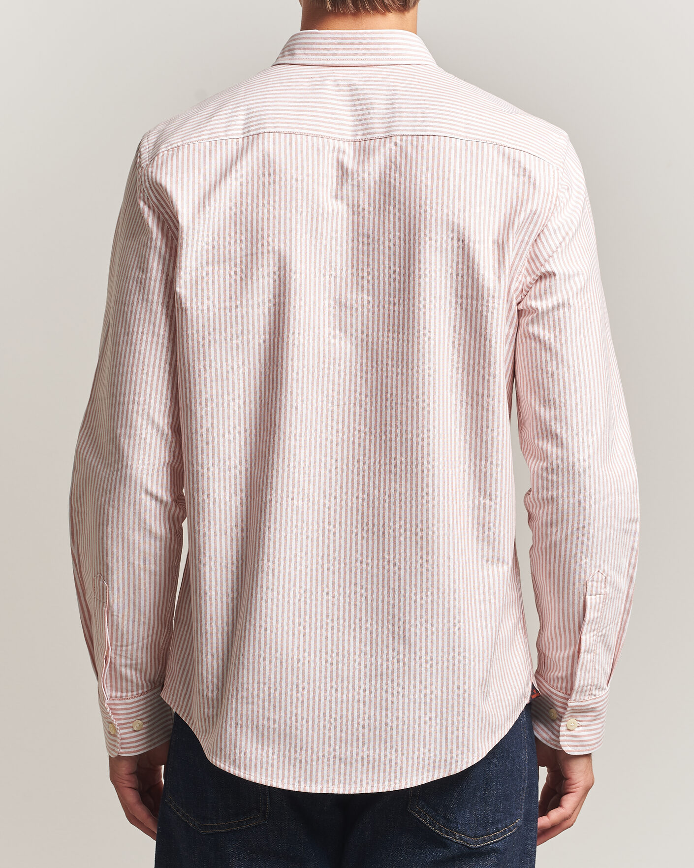 Mies | Kauluspaidat | Morris | Douglas Oxford Stripe Shirt Orange