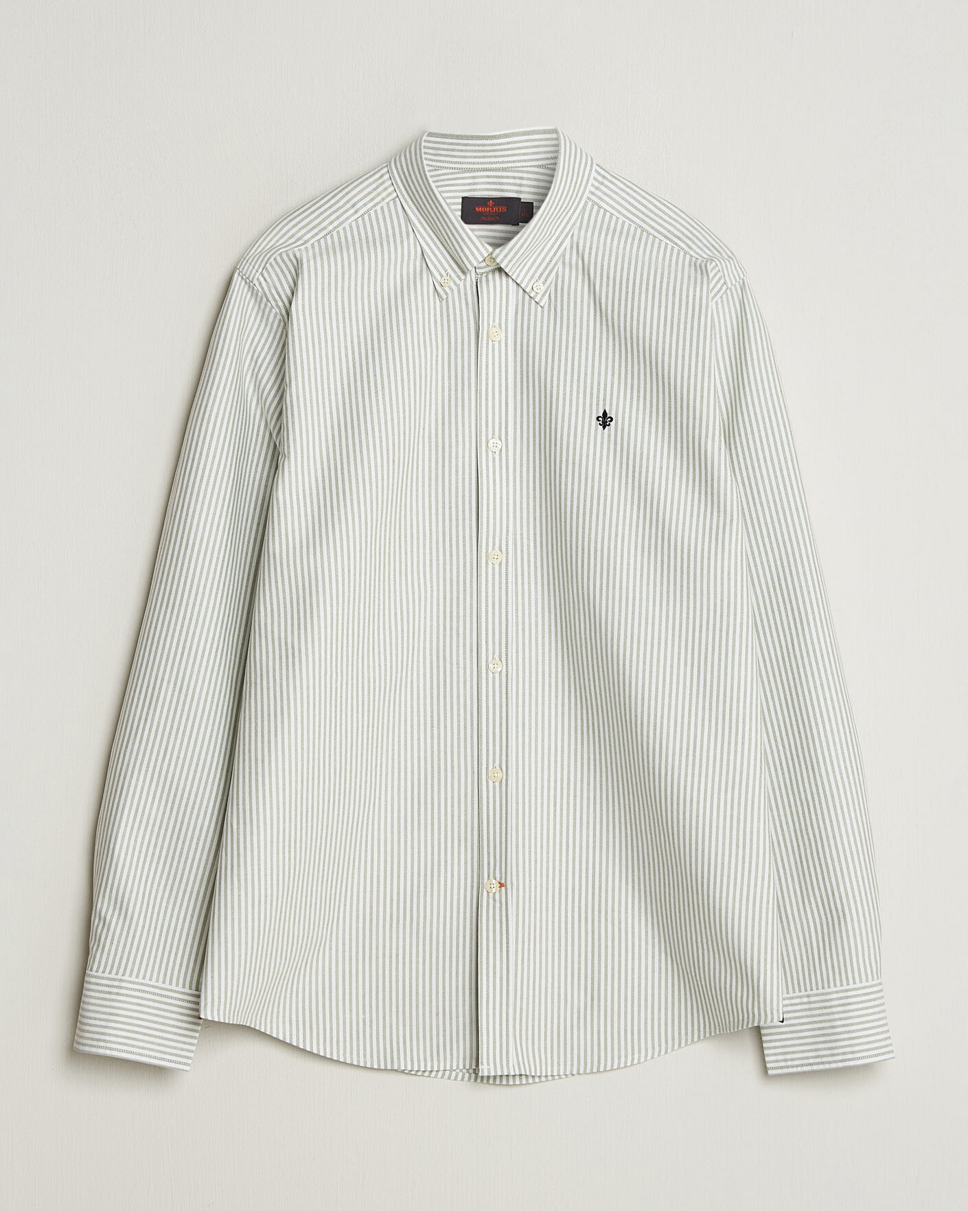 Mies | Kauluspaidat | Morris | Douglas Oxford Stripe Shirt Olive
