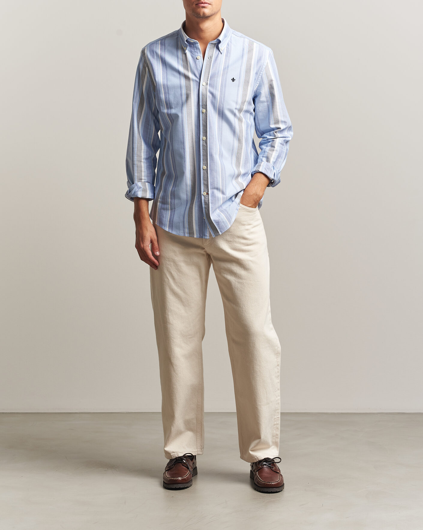 Mies | Kauluspaidat | Morris | Happy Oxford Shirt Blue
