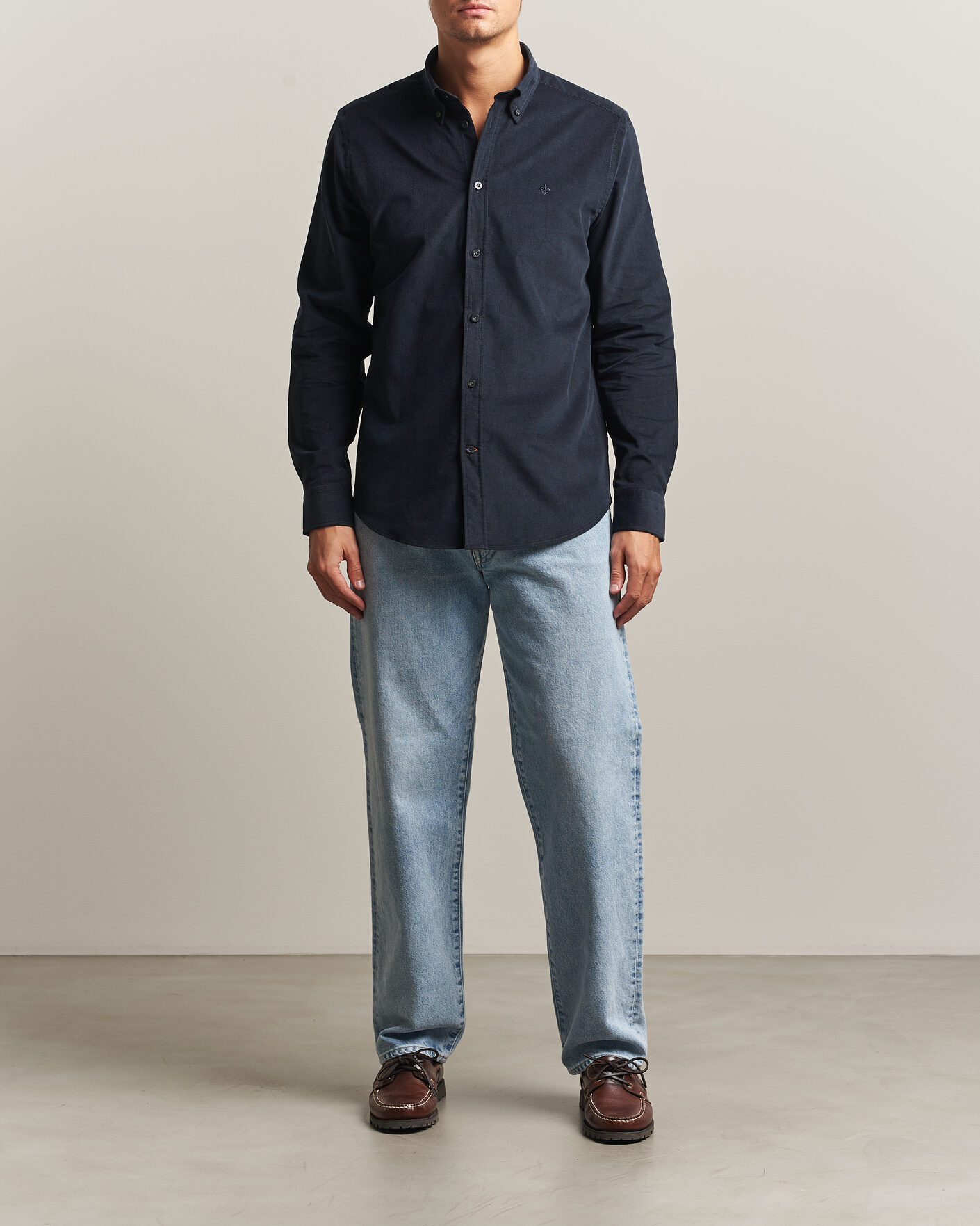 Mies | Kauluspaidat | Morris | Douglas Cord Shirt Blue