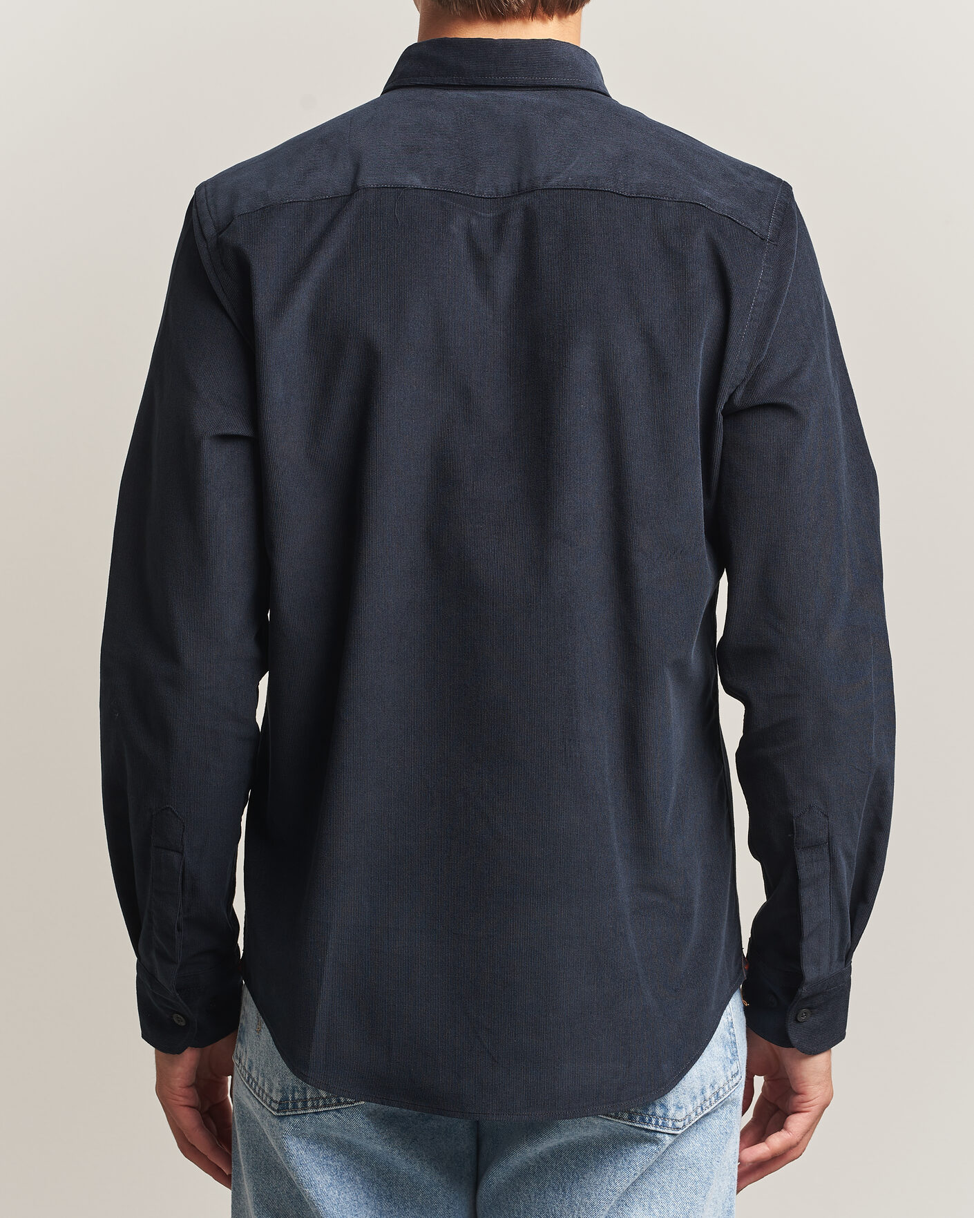 Mies | Kauluspaidat | Morris | Douglas Cord Shirt Blue