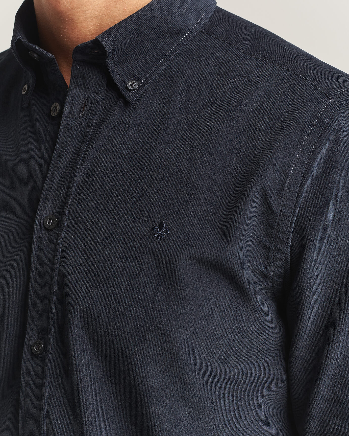Mies | Kauluspaidat | Morris | Douglas Cord Shirt Blue
