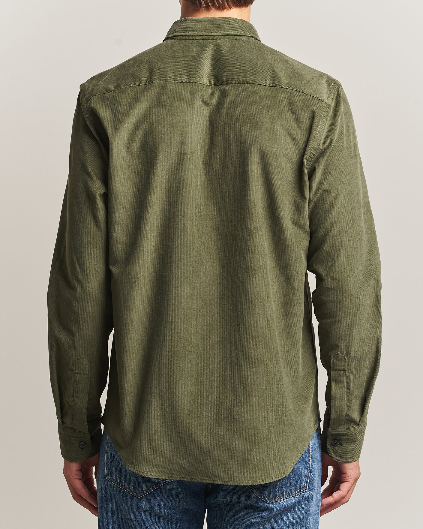 Mies | Kauluspaidat | Morris | Douglas Cord Shirt Olive