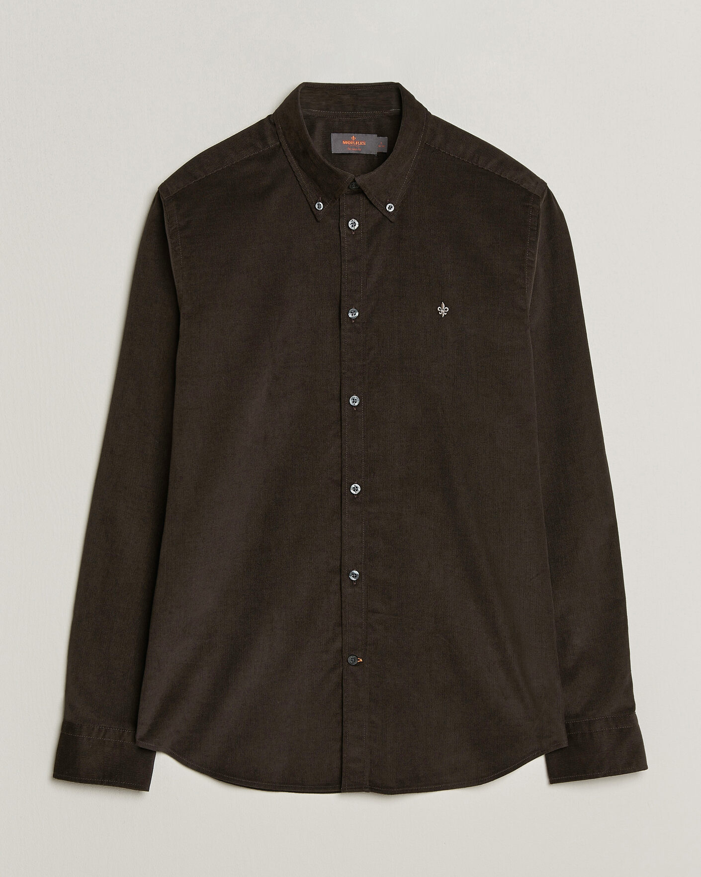 Mies | Kauluspaidat | Morris | Douglas Cord Shirt Brown