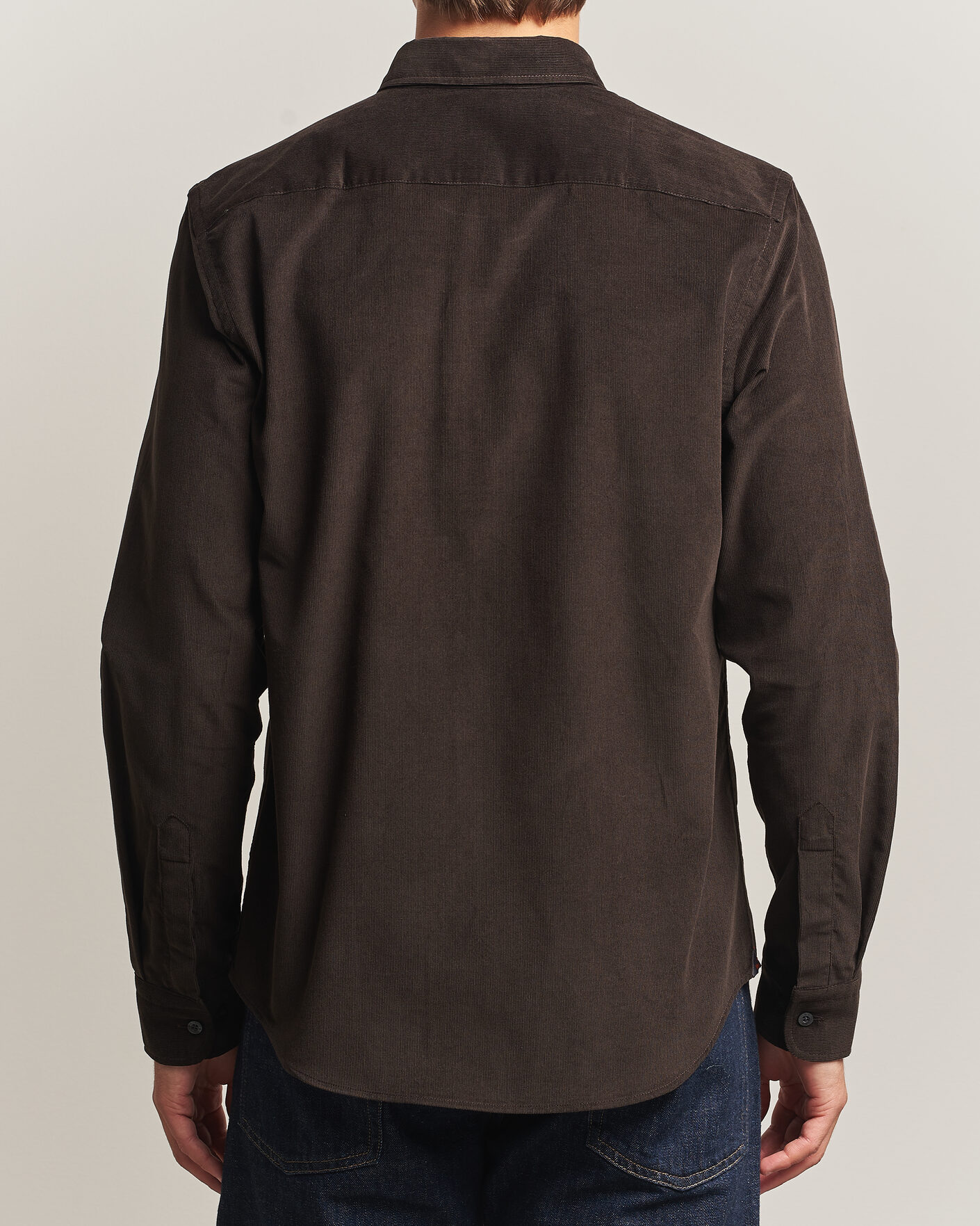 Mies | Kauluspaidat | Morris | Douglas Cord Shirt Brown