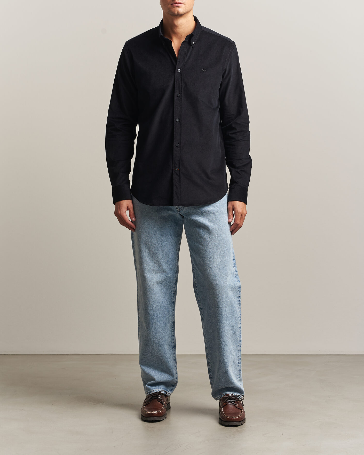 Mies | Kauluspaidat | Morris | Douglas Cord Shirt Grey