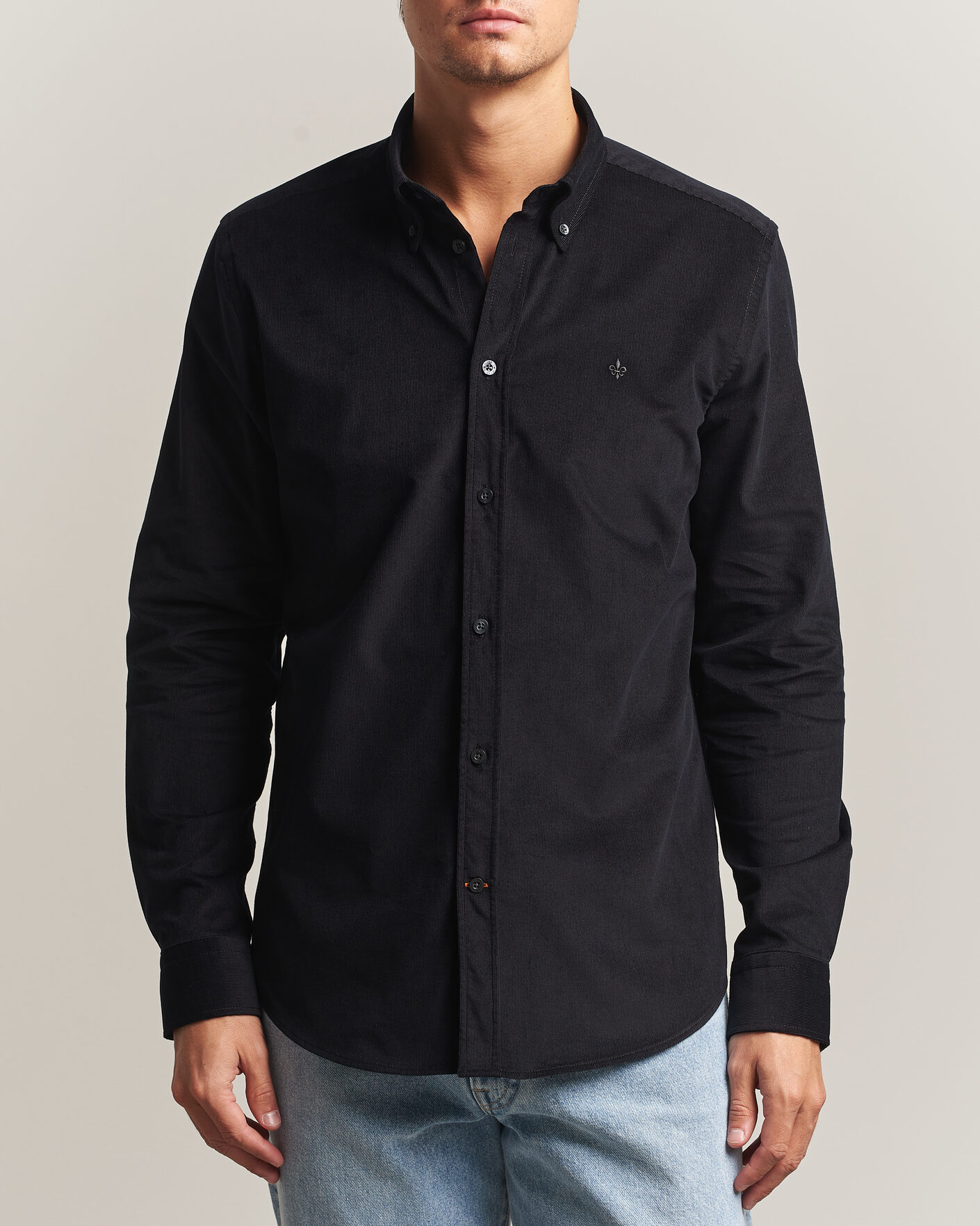 Mies | Kauluspaidat | Morris | Douglas Cord Shirt Grey