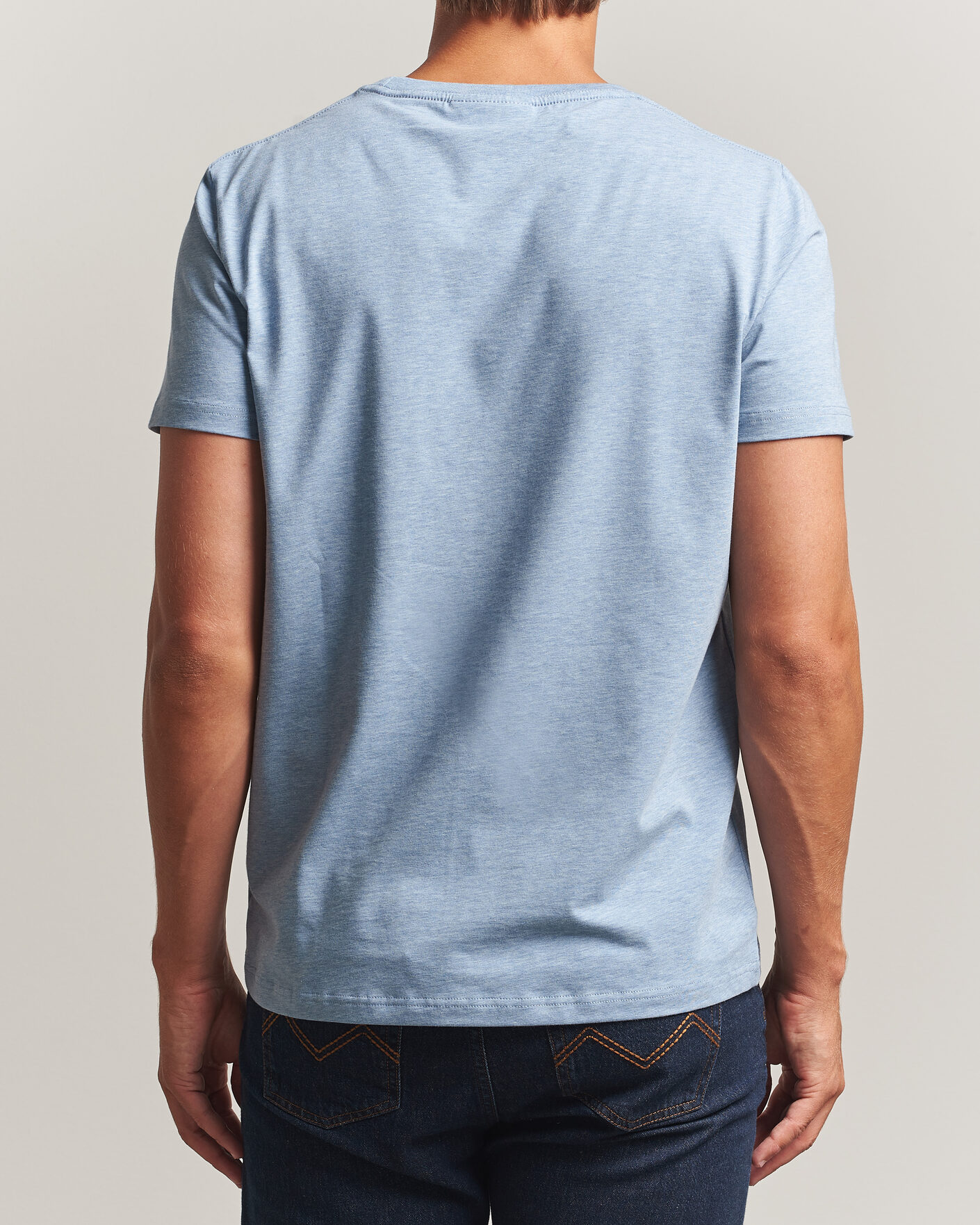Mies | T-paidat | Morris | James Crew Neck T-Shirt Blue