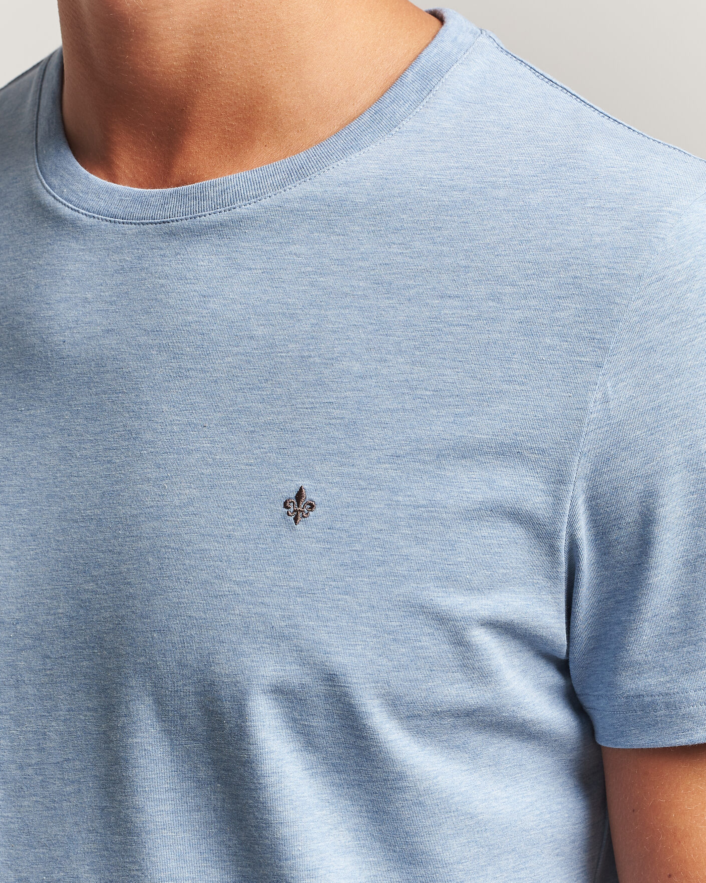 Mies | T-paidat | Morris | James Crew Neck T-Shirt Blue