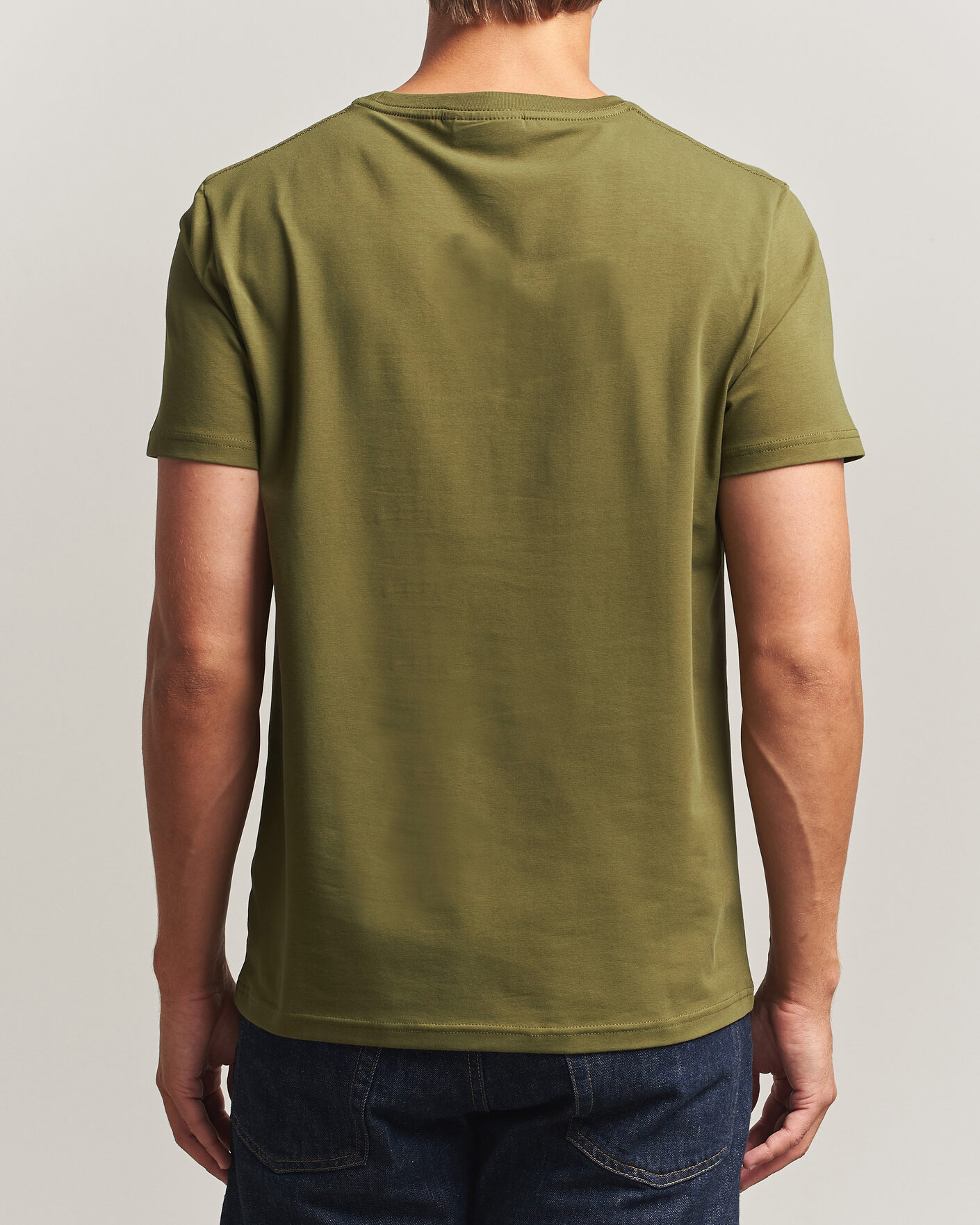 Mies | T-paidat | Morris | James Crew Neck T-Shirt Olive