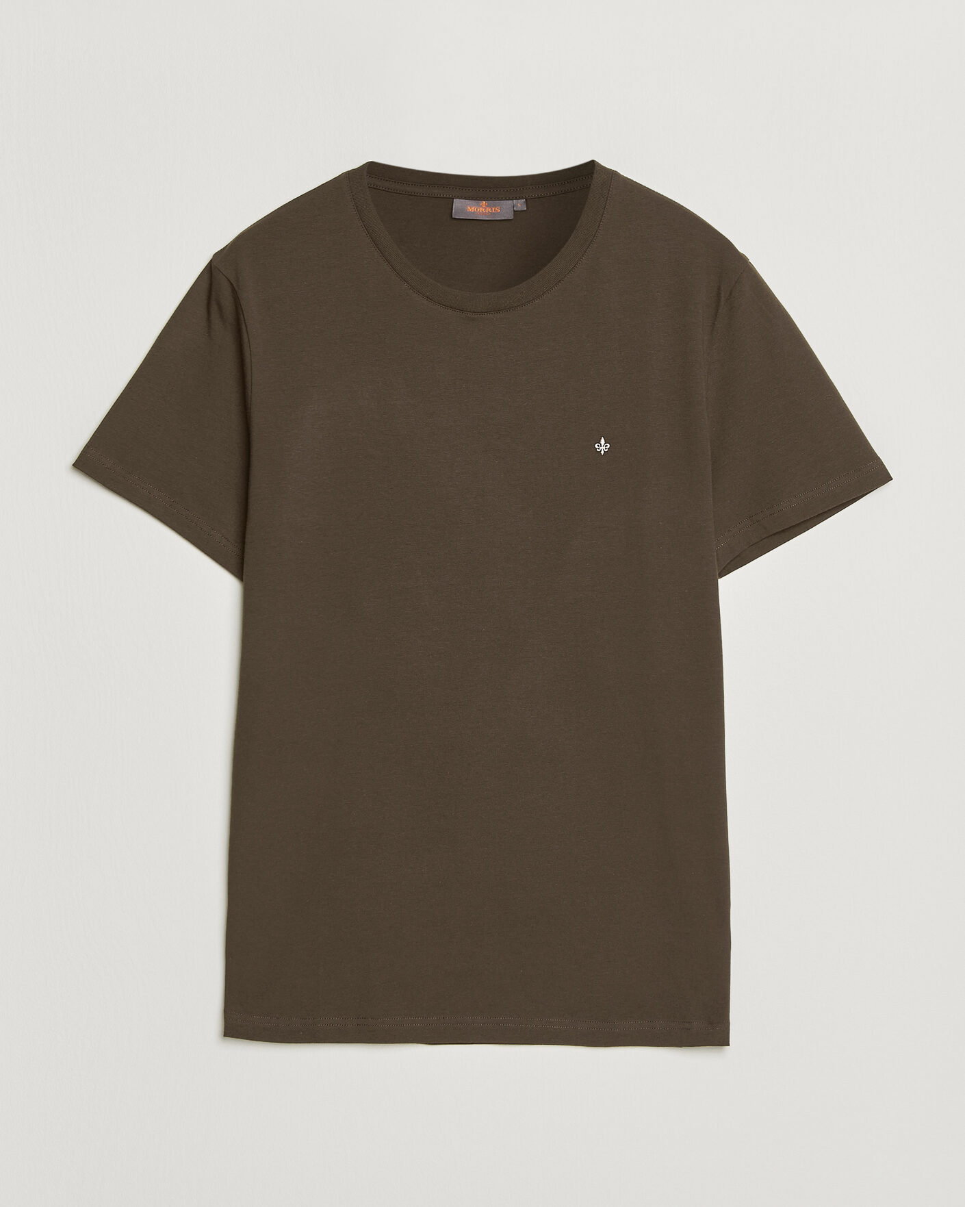 Mies | T-paidat | Morris | James Crew Neck T-Shirt Brown