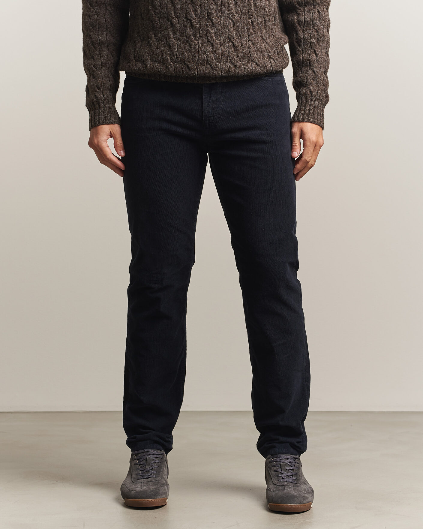 Mies | Housut | Morris | James Cord 5-Pocket Pants Navy