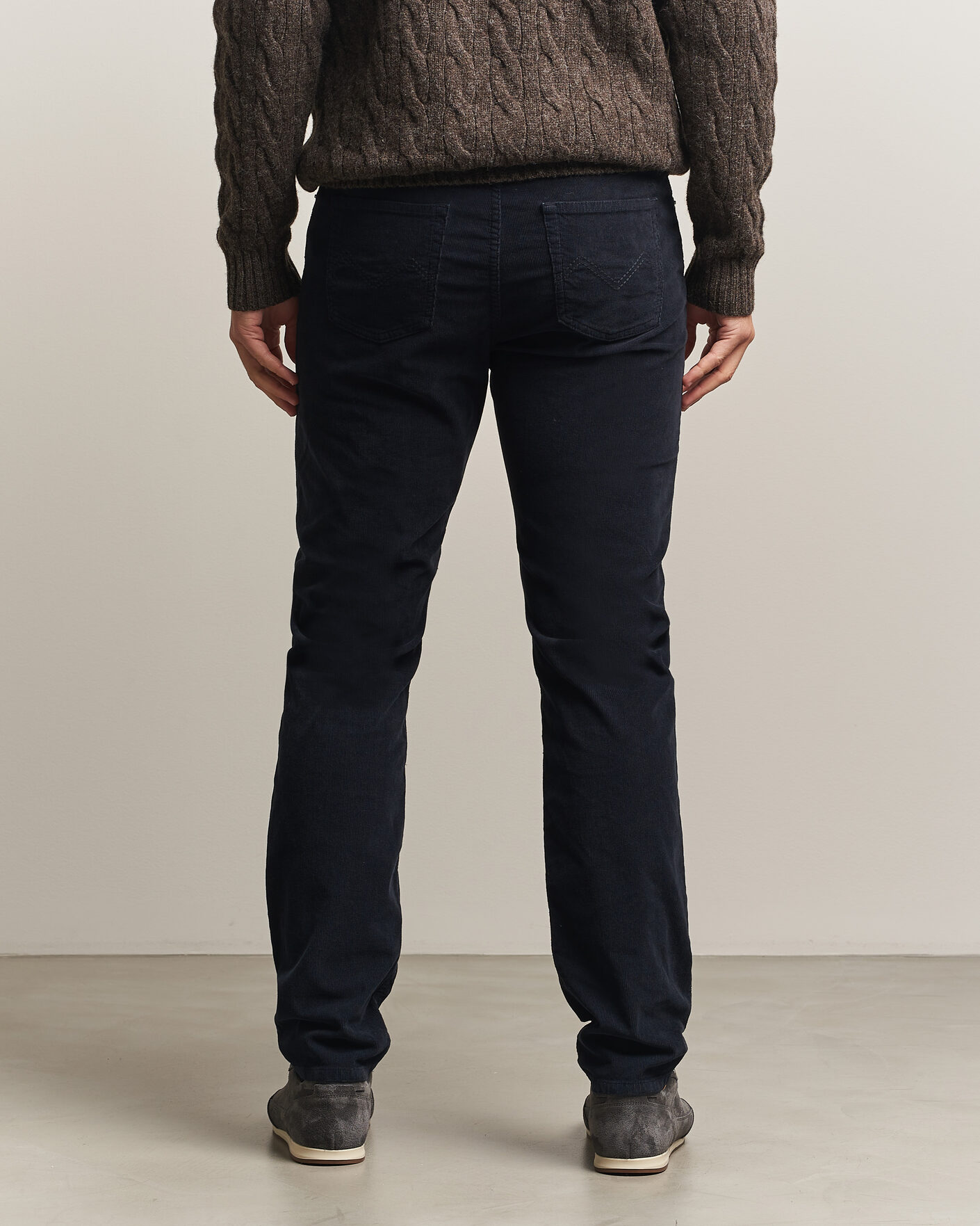 Mies | Housut | Morris | James Cord 5-Pocket Pants Navy