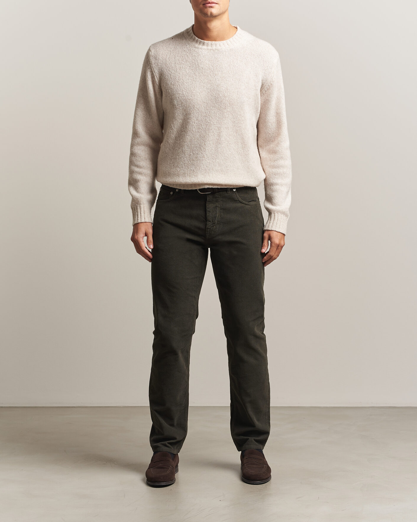 Mies | Housut | Morris | James Cord 5-Pocket Pants Olive