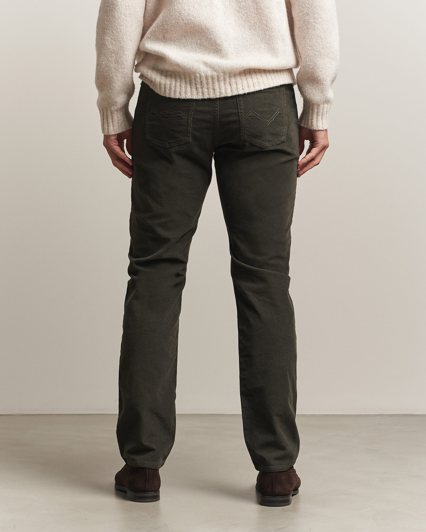 Mies | Housut | Morris | James Cord 5-Pocket Pants Olive