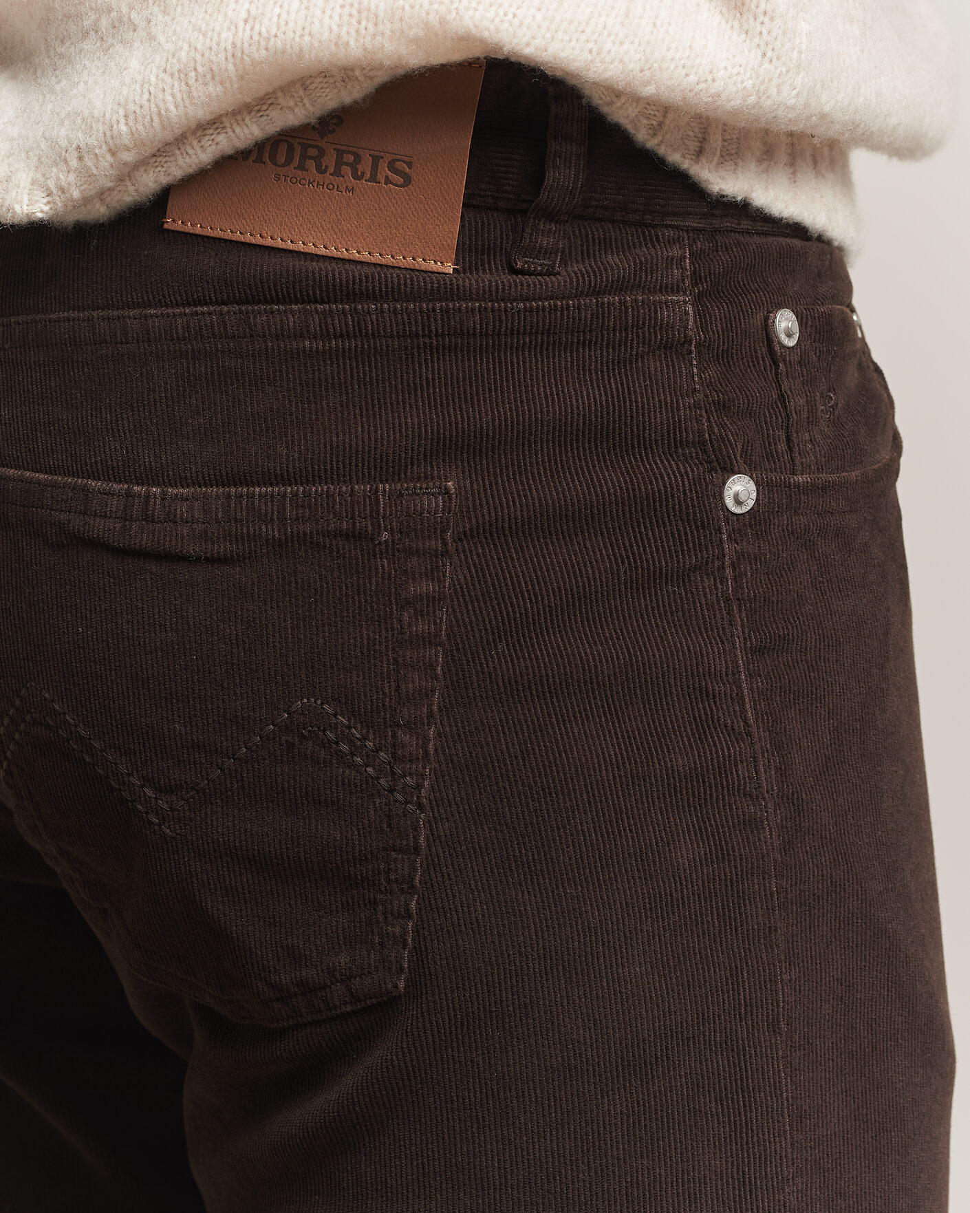 Mies | Housut | Morris | James Cord 5-Pocket Pants Brown