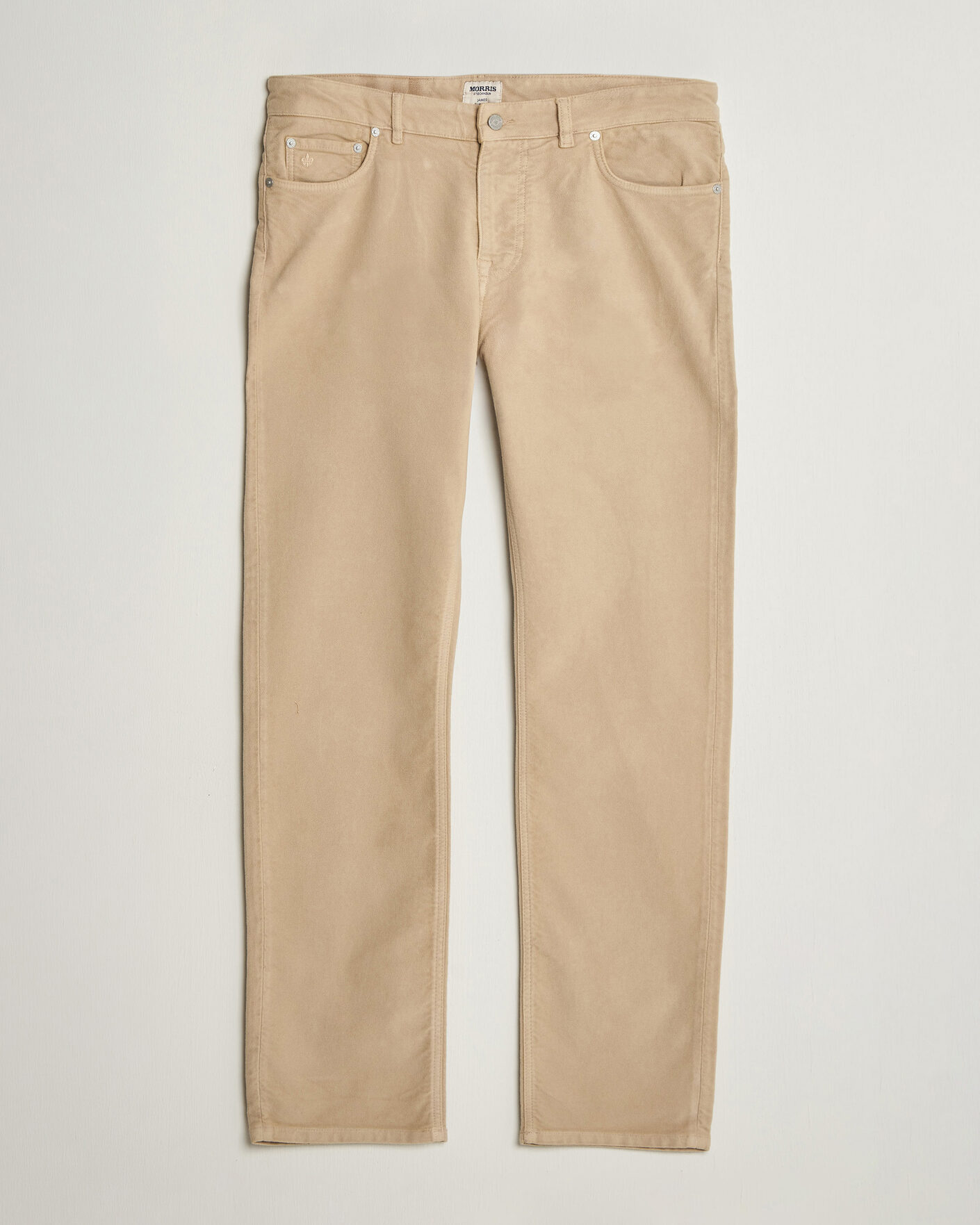 Mies | Housut | Morris | James Winter Twill 5-Pocket Pants Khaki