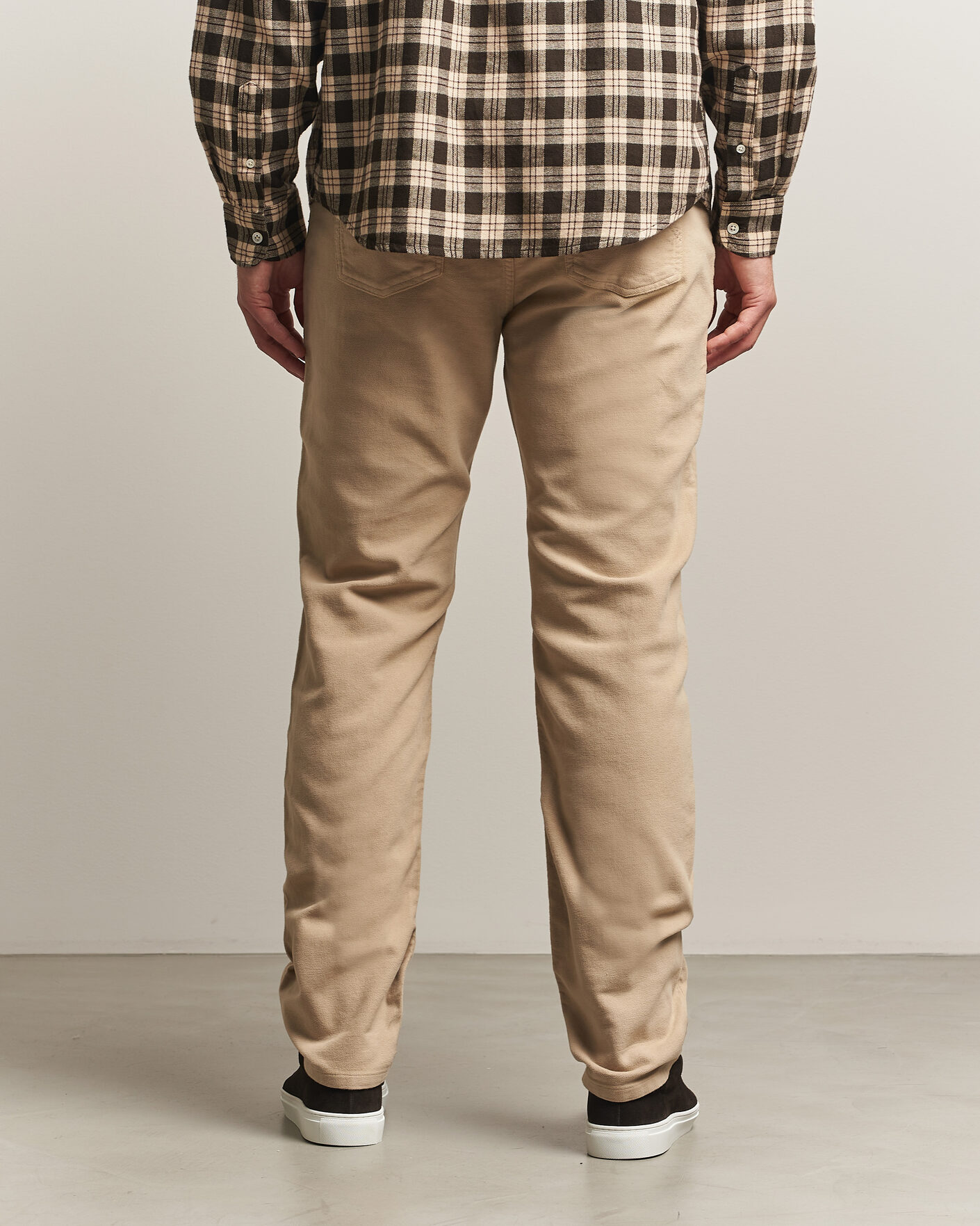 Mies | Housut | Morris | James Winter Twill 5-Pocket Pants Khaki