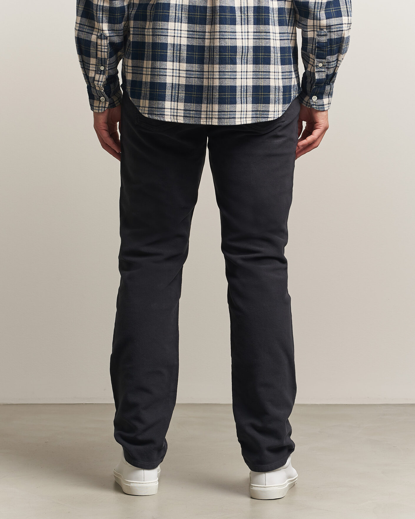 Mies | Housut | Morris | James Winter Twill 5-Pocket Pants Blue