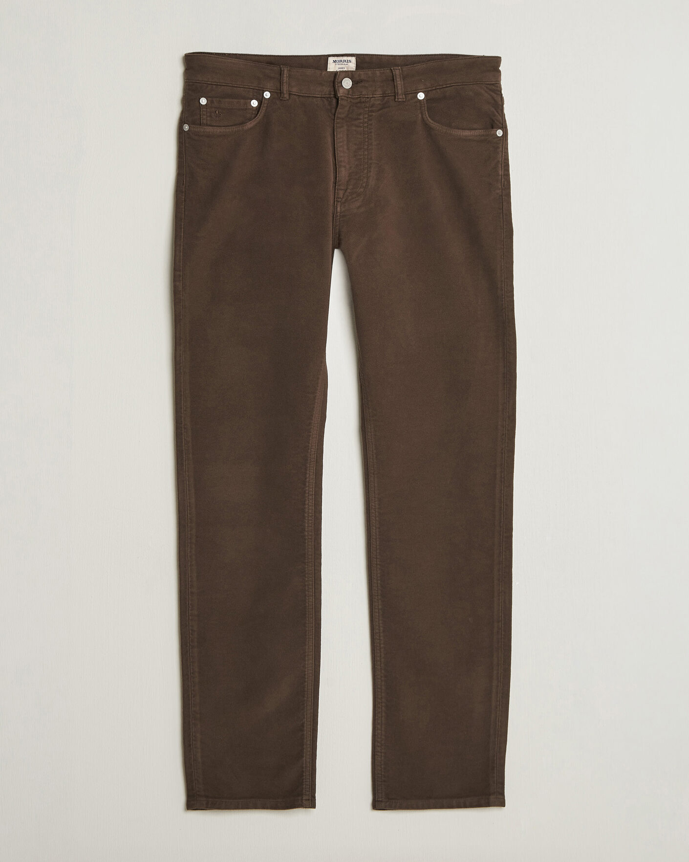 Mies | Housut | Morris | James Winter Twill 5-Pocket Pants Brown