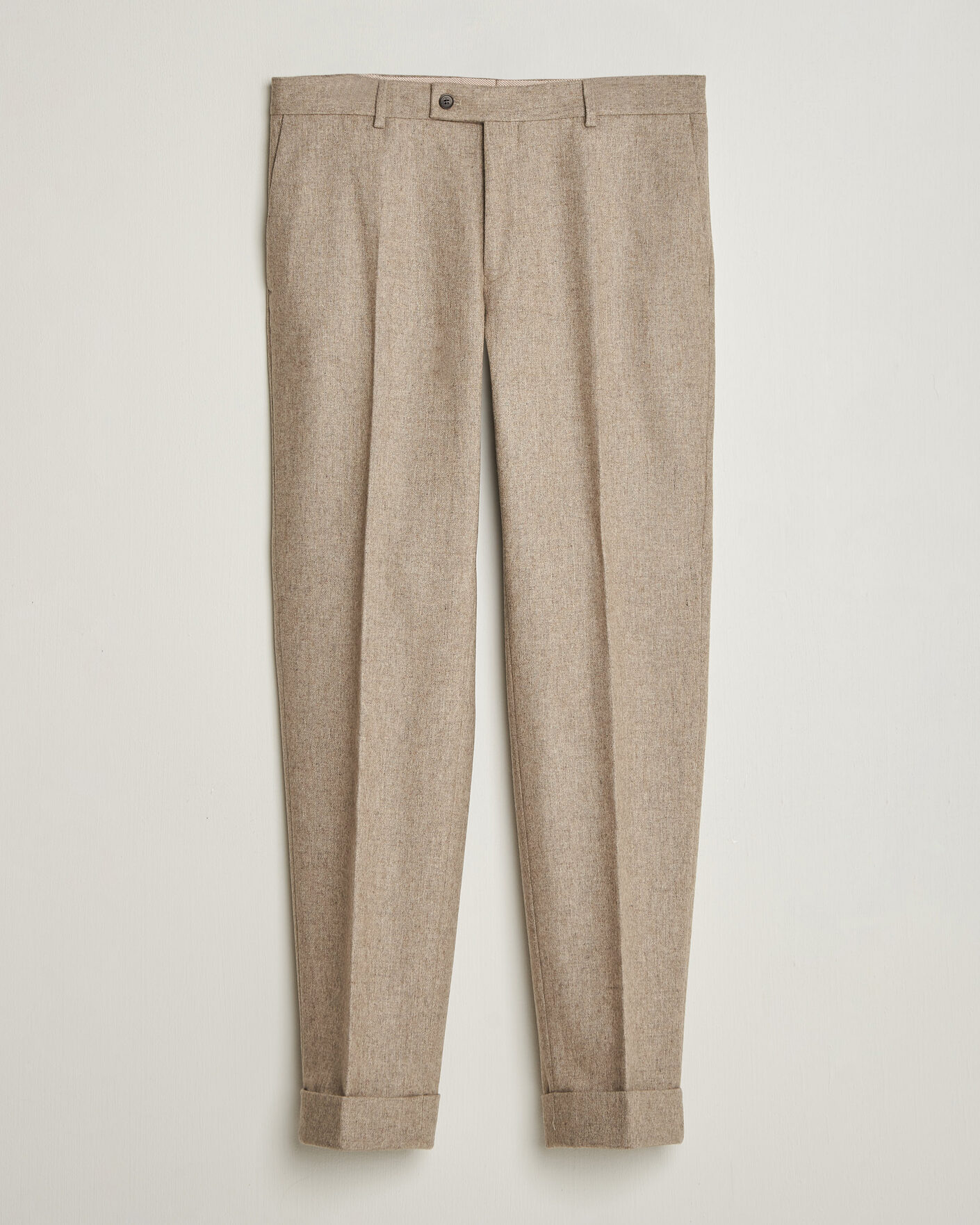 Mies | Housut | Morris | Flannel Suit Trousers Khaki